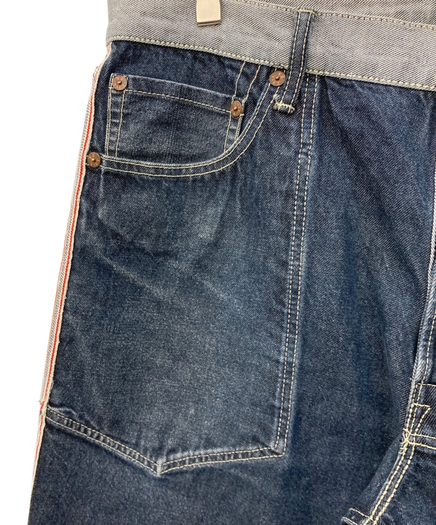 [Pre-owned] EVISU reversible denim pants