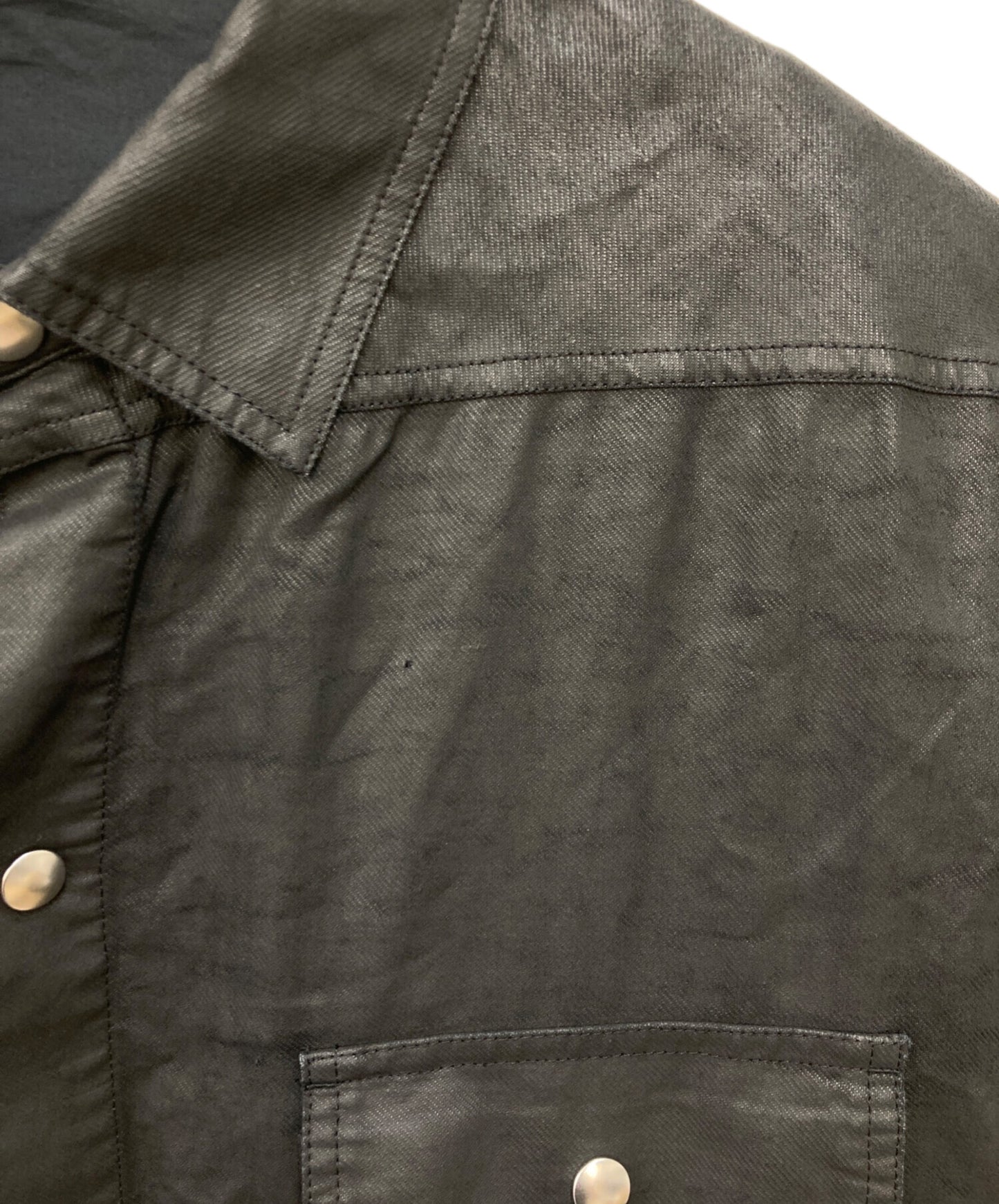 [Pre-owned] RICK OWENS Coated sleeveless shirt RU19S2190-CLW