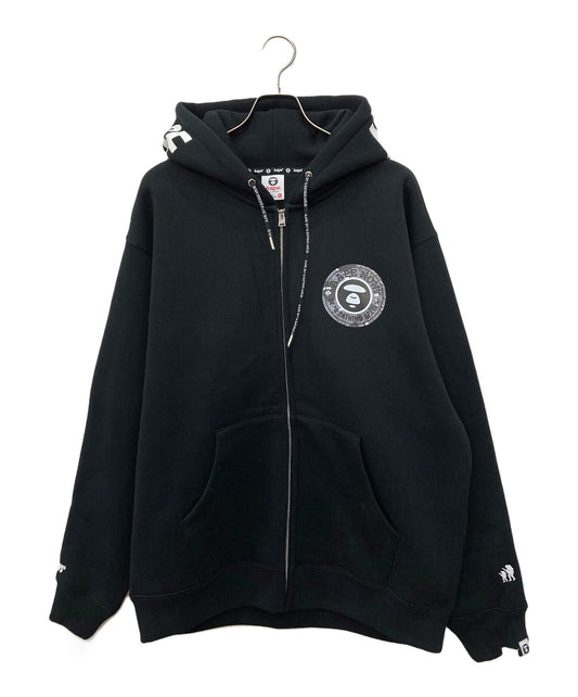 [Pre-owned] A BATHING APE MOONFACE LOGO ZIP-UP HOODIE Moonface logo zip-up hoodie AAPSWMB345XXN