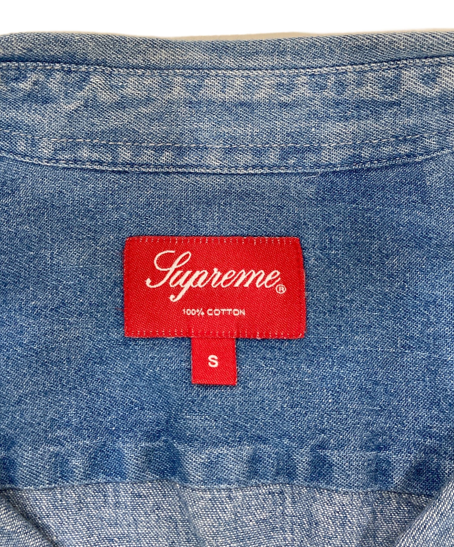 [Pre-owned] SUPREME Small Box Shirt Denim Small Box Shirt Denim