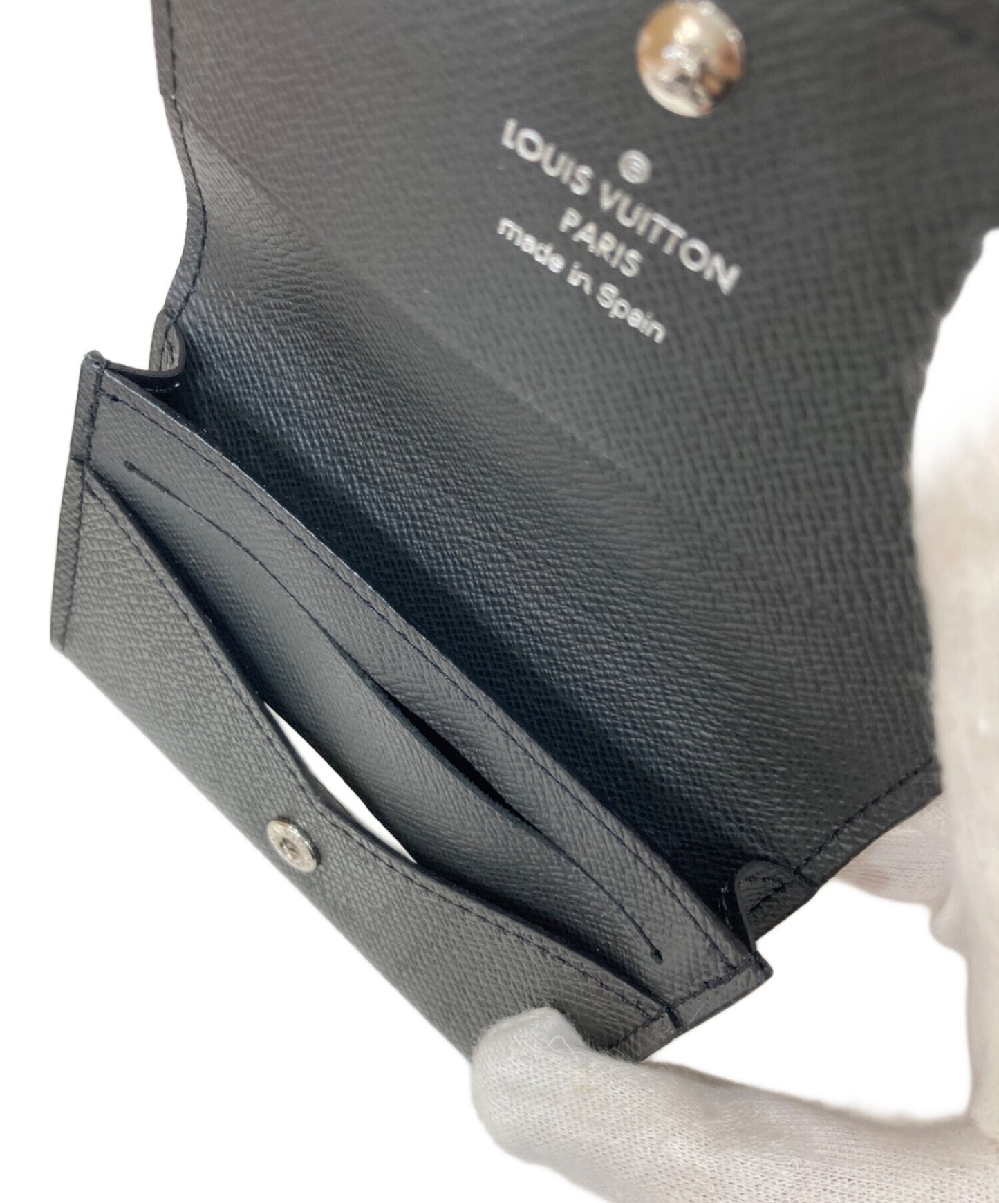 [Pre-owned] LOUIS VUITTON Card Case Taiga M64595 M64595