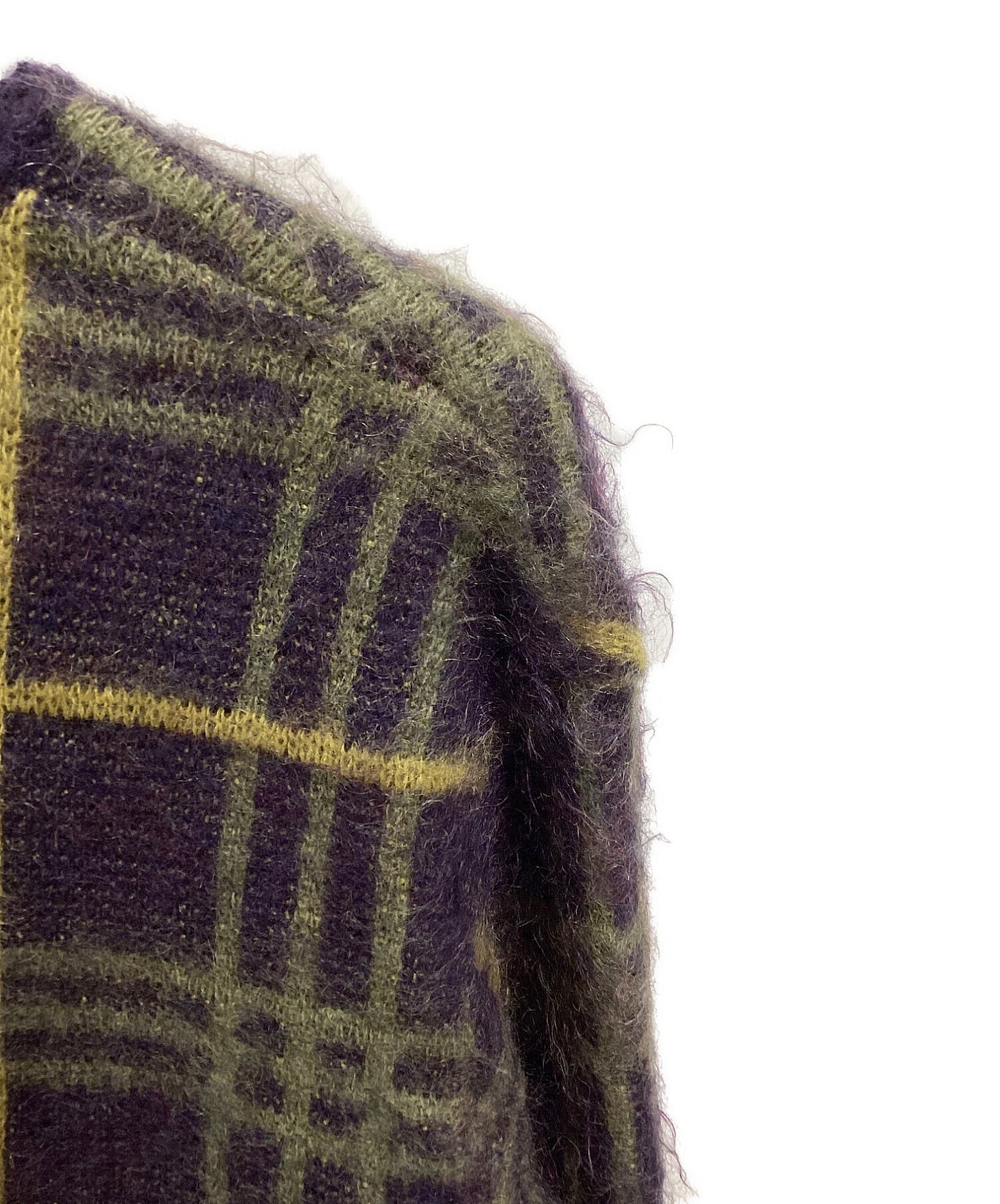 [Pre-owned] Needles Mohair Cardigan - Plaid HM272.
