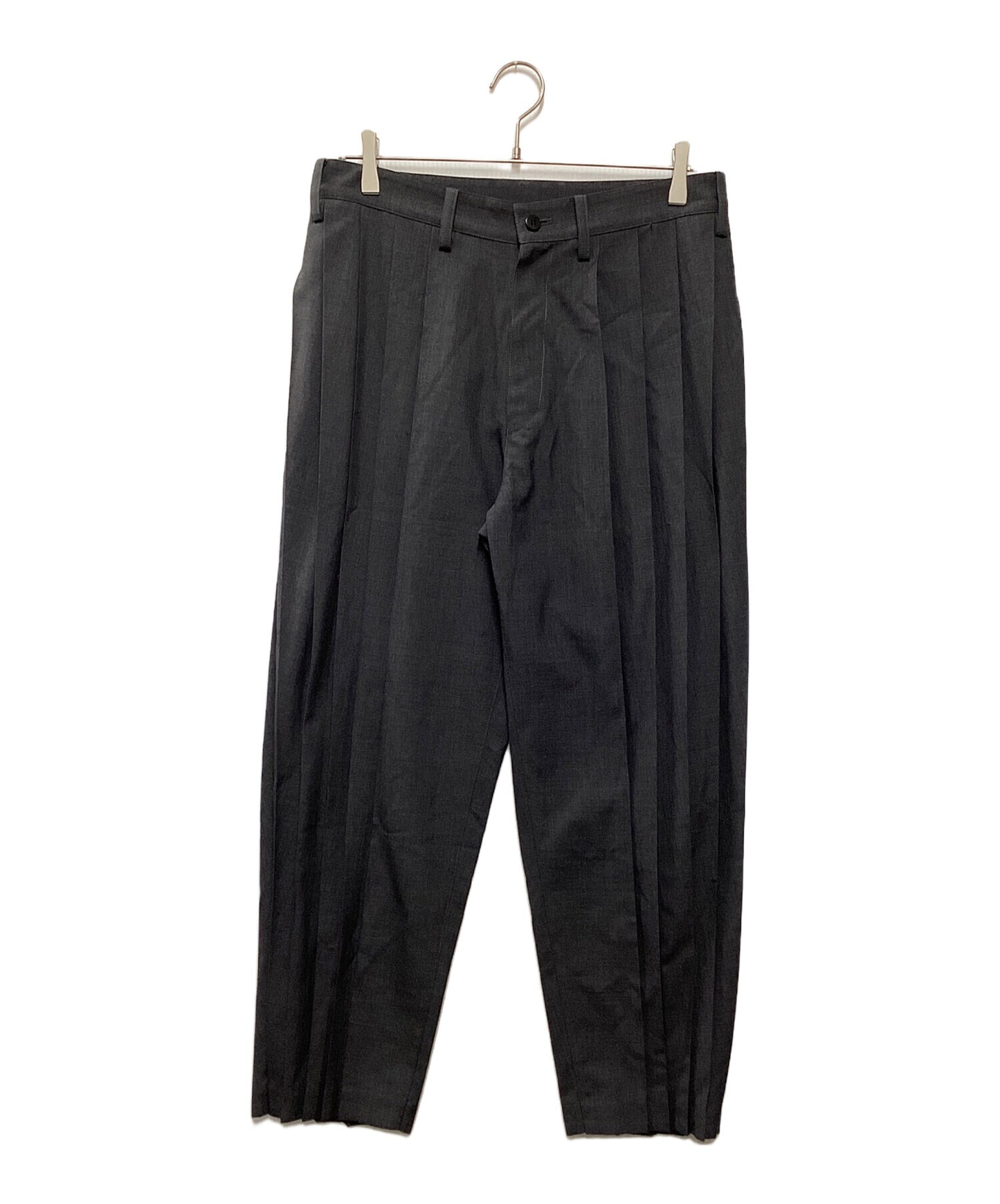 [Pre-owned] ISSEY MIYAKE MEN Poly wool tuck pleated pants ME53FF023