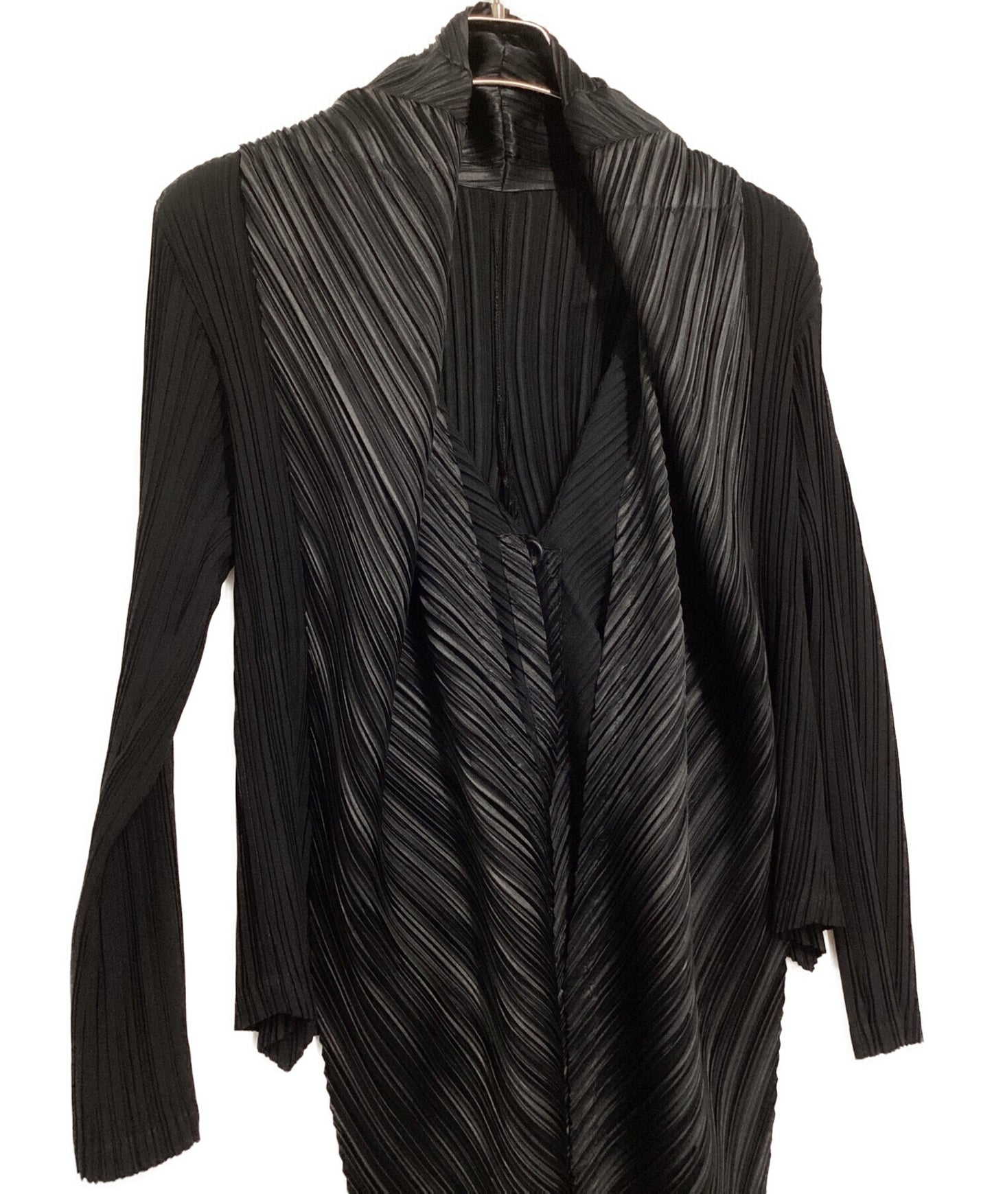 [Pre-owned] ISSEY MIYAKE FETE Collar design short pleated jacket IF82FD204