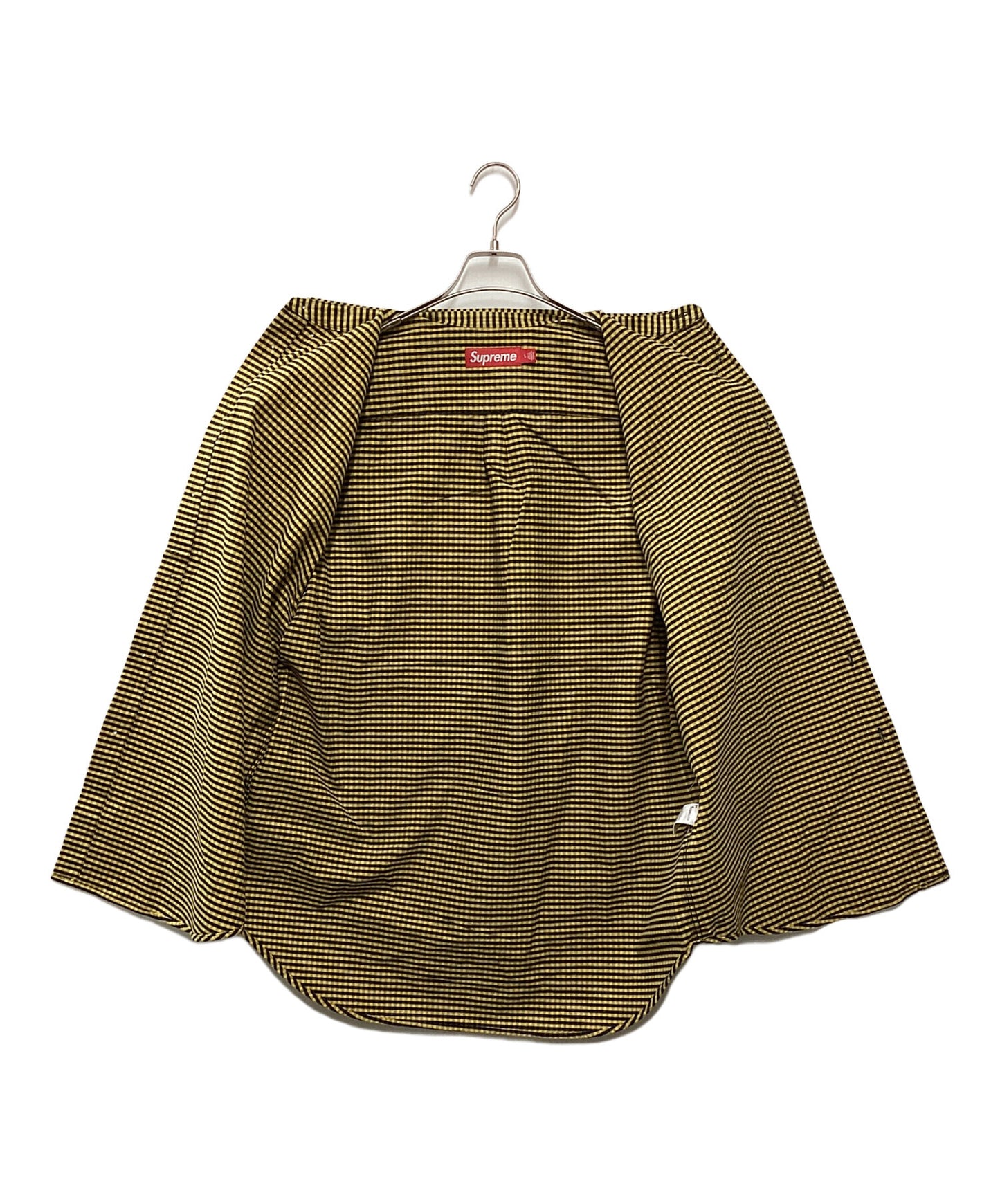 [Pre-owned] SUPREME loose fit flannel oxford shirt