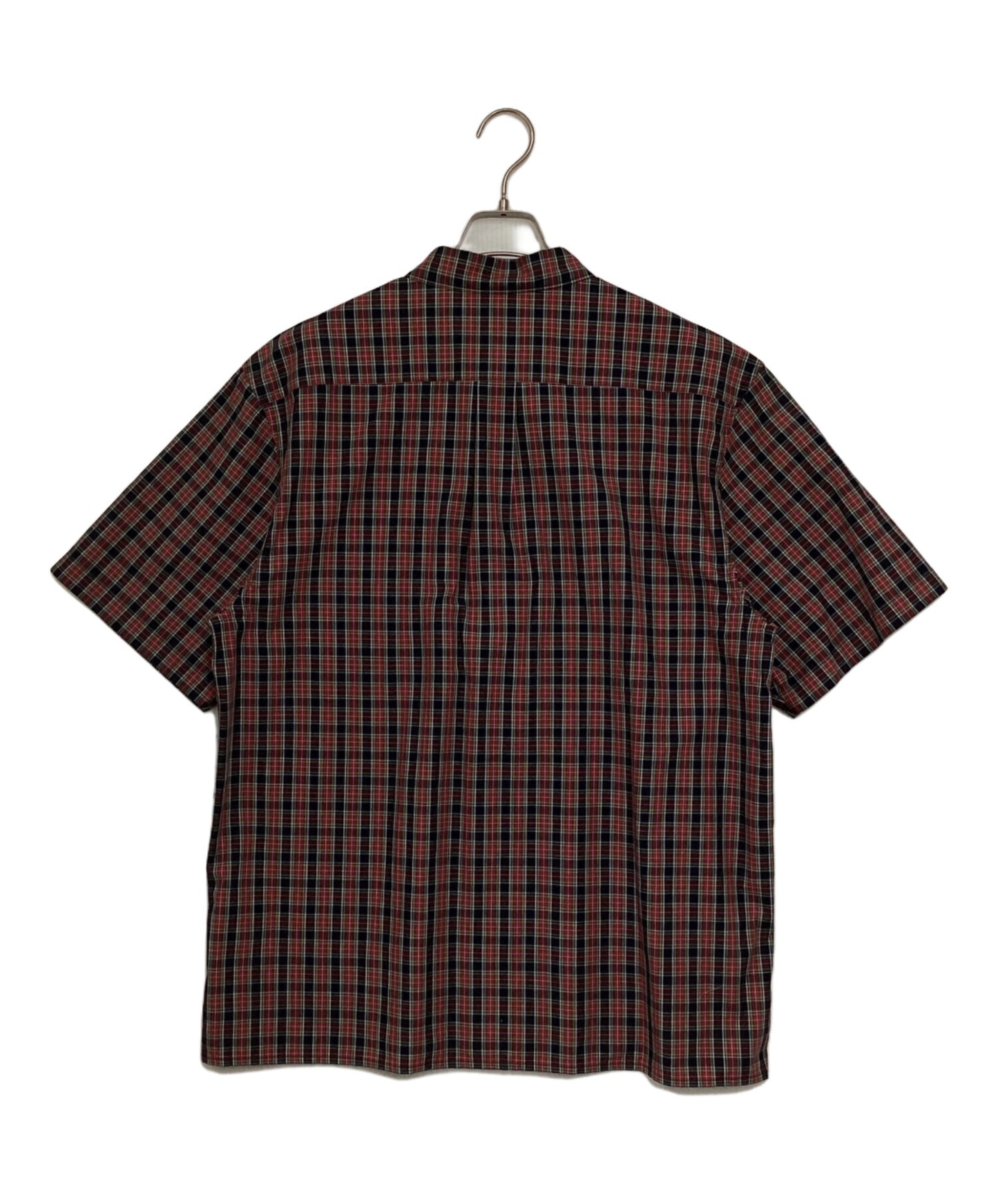 [Pre-owned] SUPREME Loose Fit Mini Plaid S/S Shirt