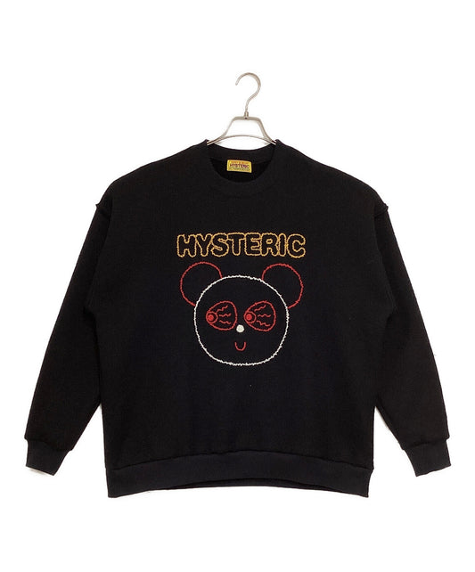 [Pre-owned] Hysteric Glamour RED EYE FLASH embroidery oversized sweatshirt 01243CS05