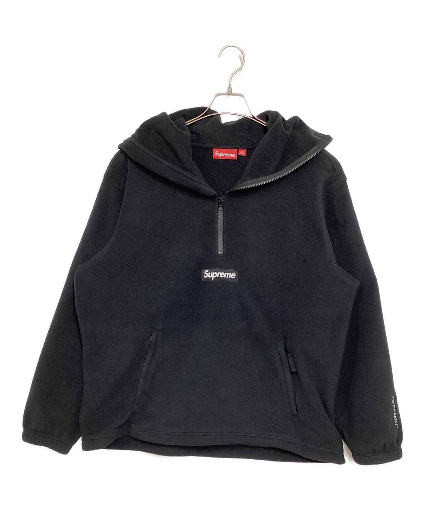 [Pre-owned] SUPREME Polartec Facemask Half Zip Hooded Sweatshirt
