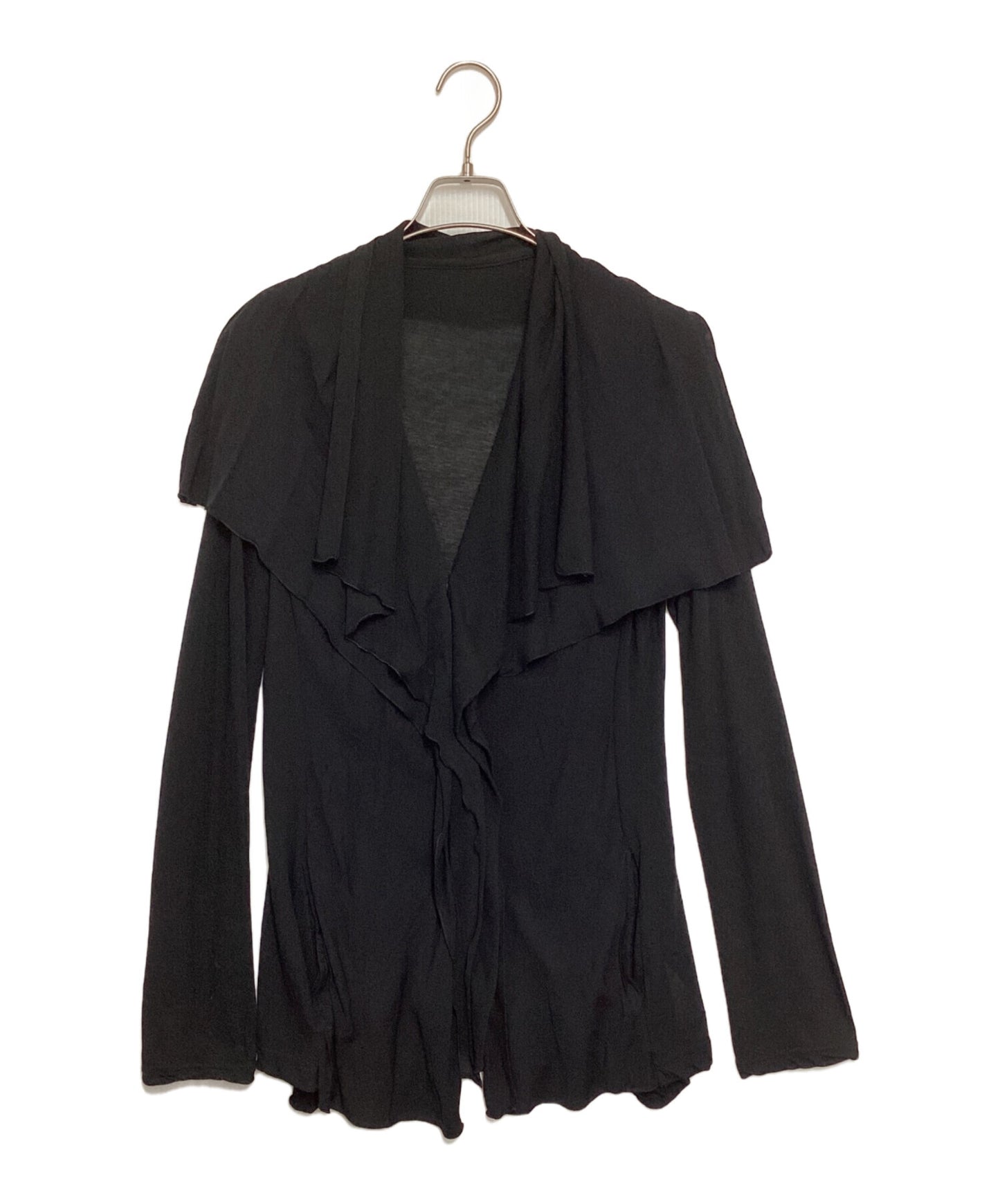 [Pre-owned] Yohji Yamamoto FEMME Snap Button Ruffle Cardigan FU-J46-819