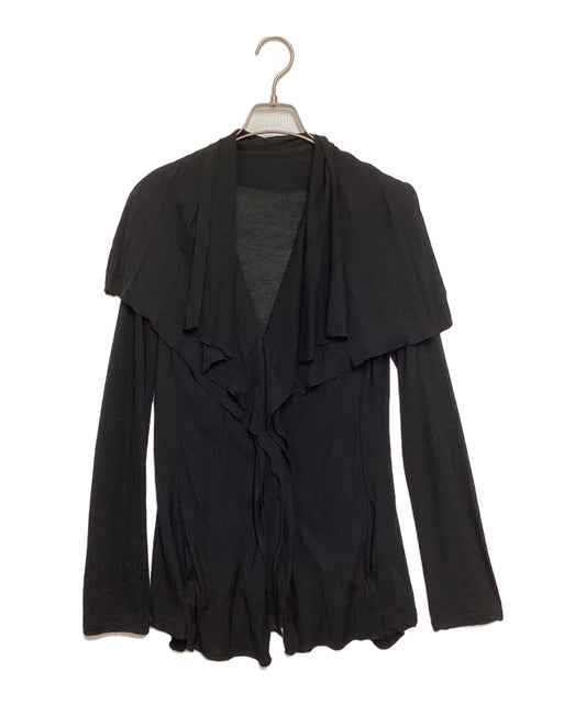 [Pre-owned] Yohji Yamamoto FEMME Snap Button Ruffle Cardigan FU-J46-819