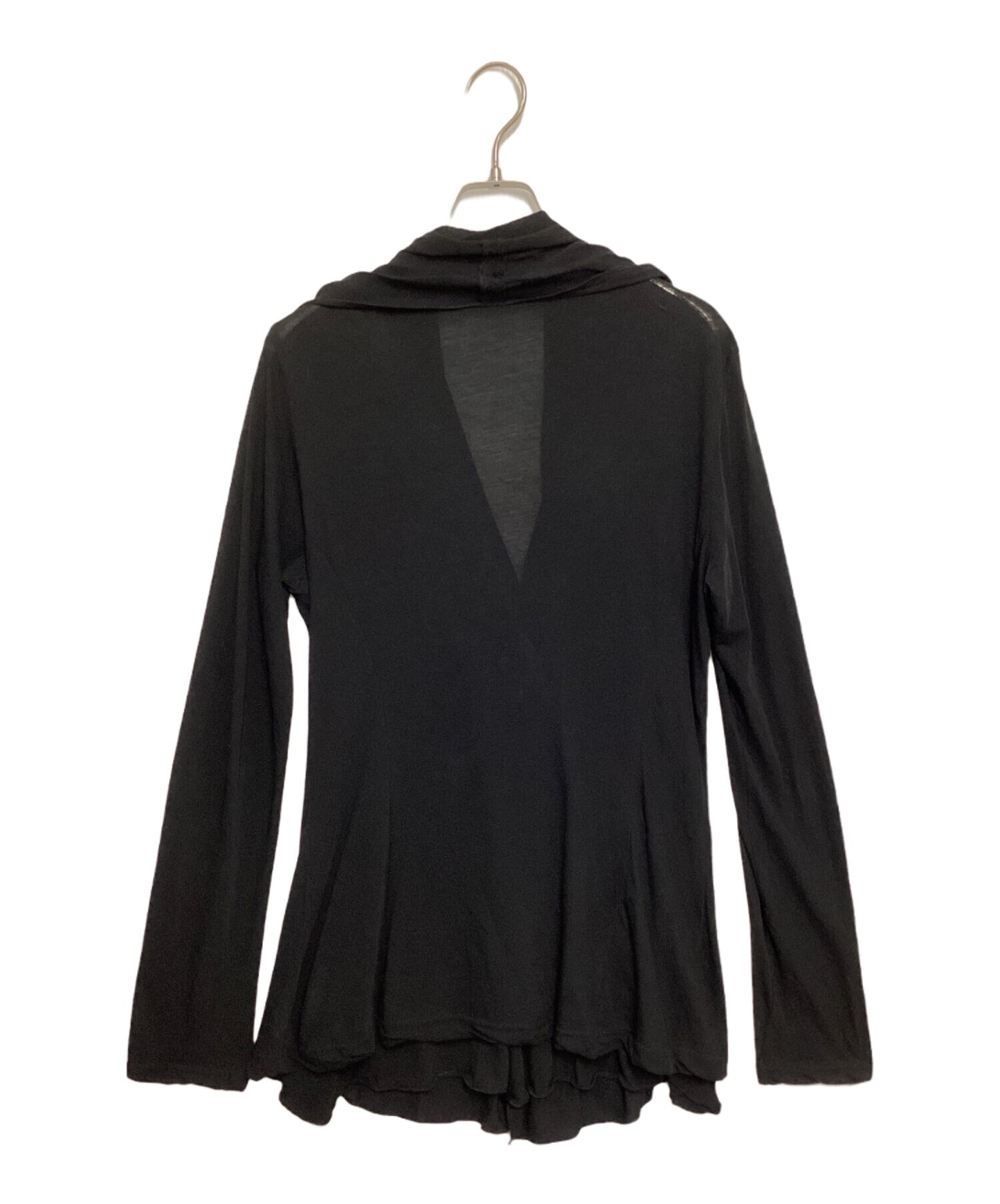 [Pre-owned] Yohji Yamamoto FEMME Snap Button Ruffle Cardigan FU-J46-819