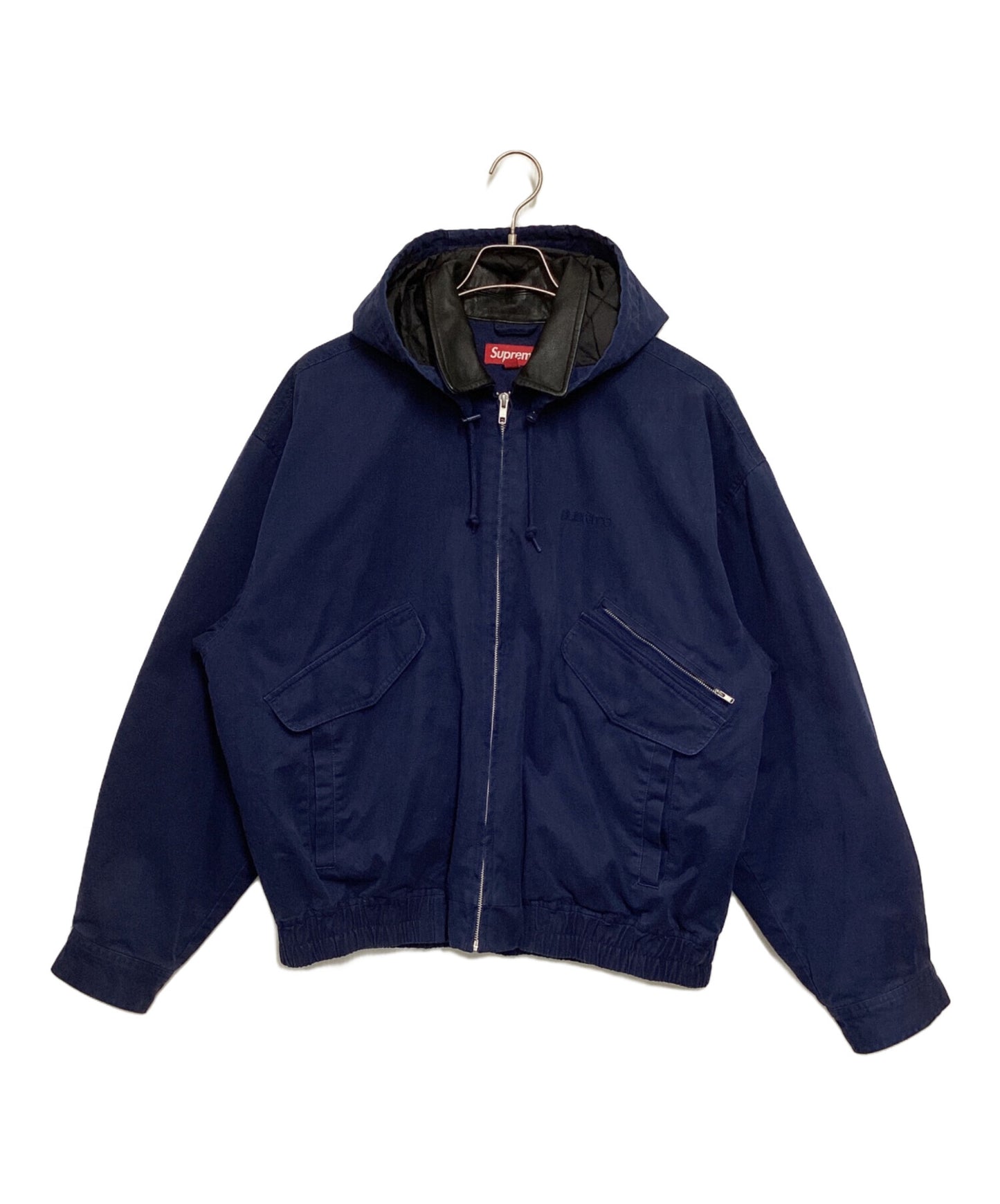 [Pre-owned] SUPREME Leather Collar Utility Jacket