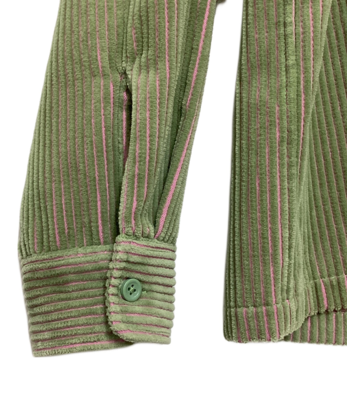 [Pre-owned] SUPREME 2-Tone Corduroy Zip Up Shirt