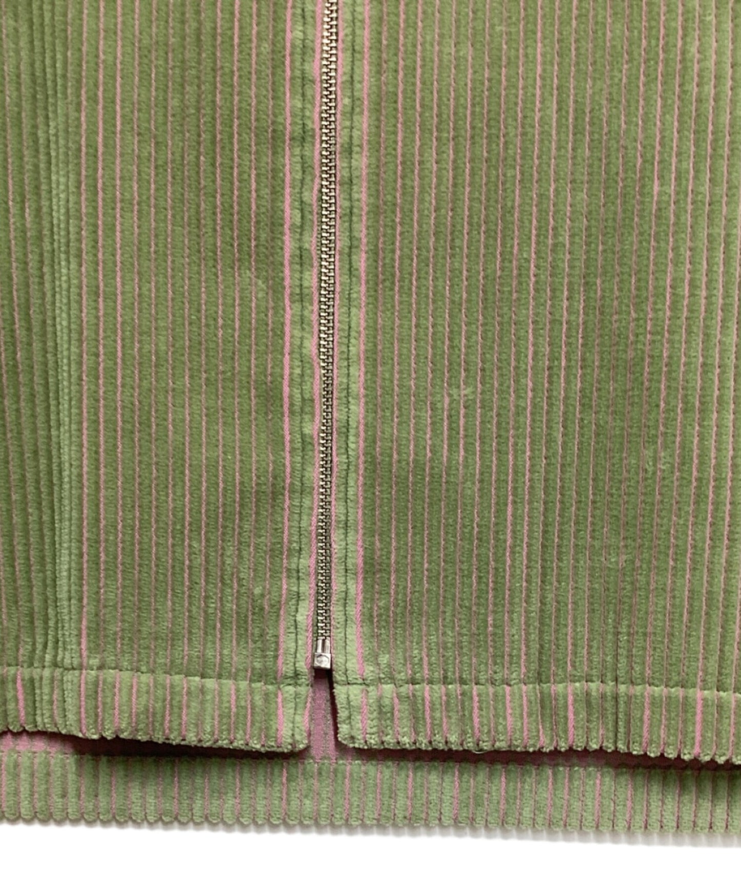 [Pre-owned] SUPREME 2-Tone Corduroy Zip Up Shirt