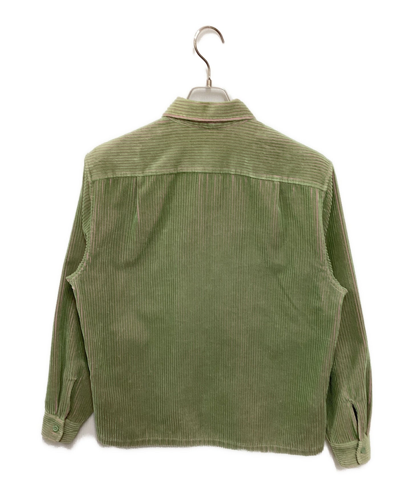 [Pre-owned] SUPREME 2-Tone Corduroy Zip Up Shirt