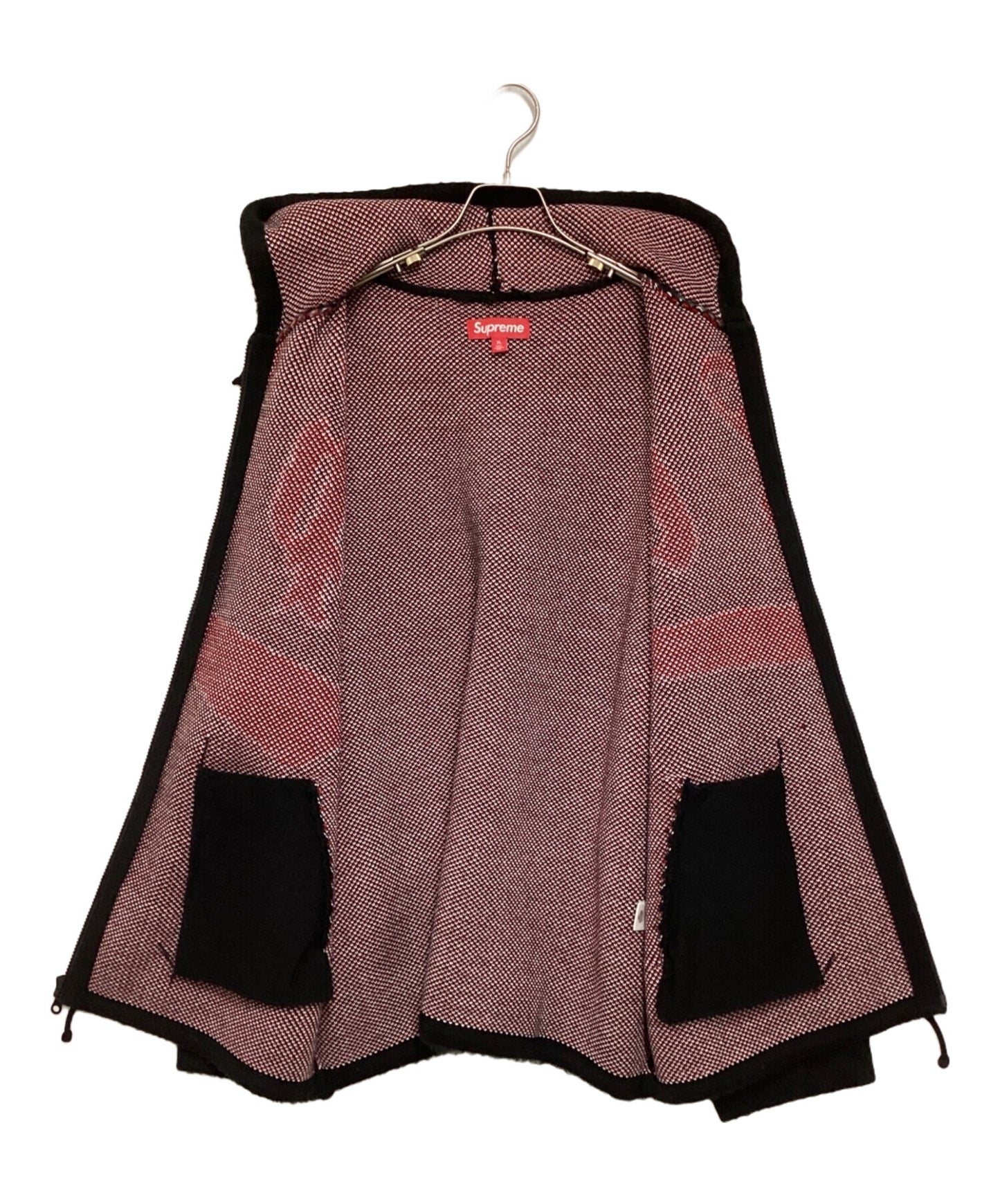 [Pre-owned] SUPREME Accent Brushed Zip Up Hooded Sweater
