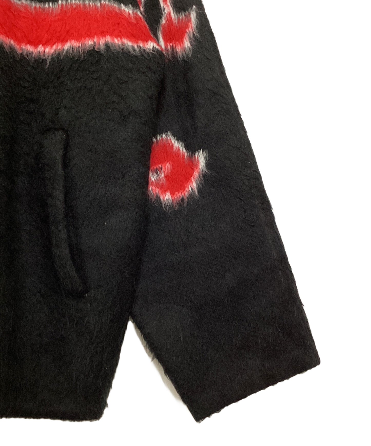 [Pre-owned] SUPREME Accent Brushed Zip Up Hooded Sweater