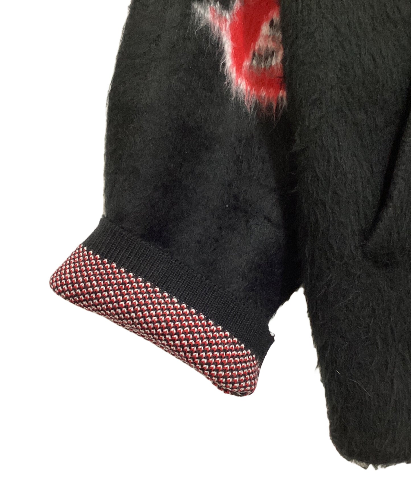 [Pre-owned] SUPREME Accent Brushed Zip Up Hooded Sweater