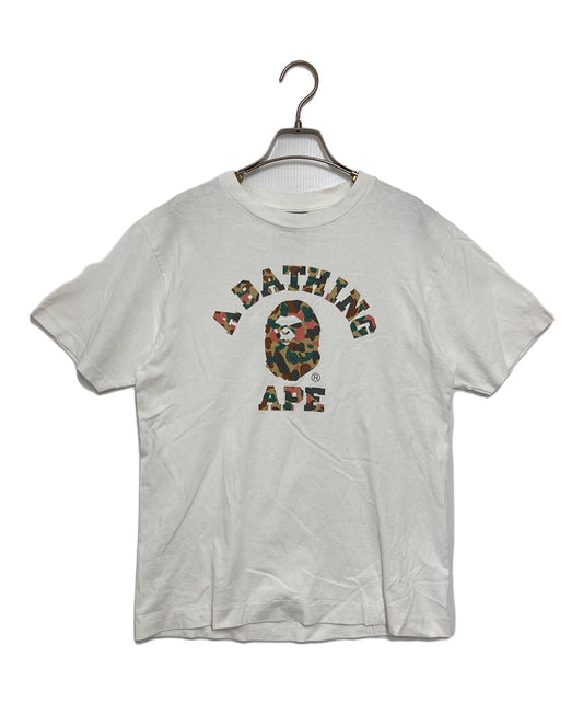 [Pre-owned] A BATHING APE Camo Logo Print T-Shirt