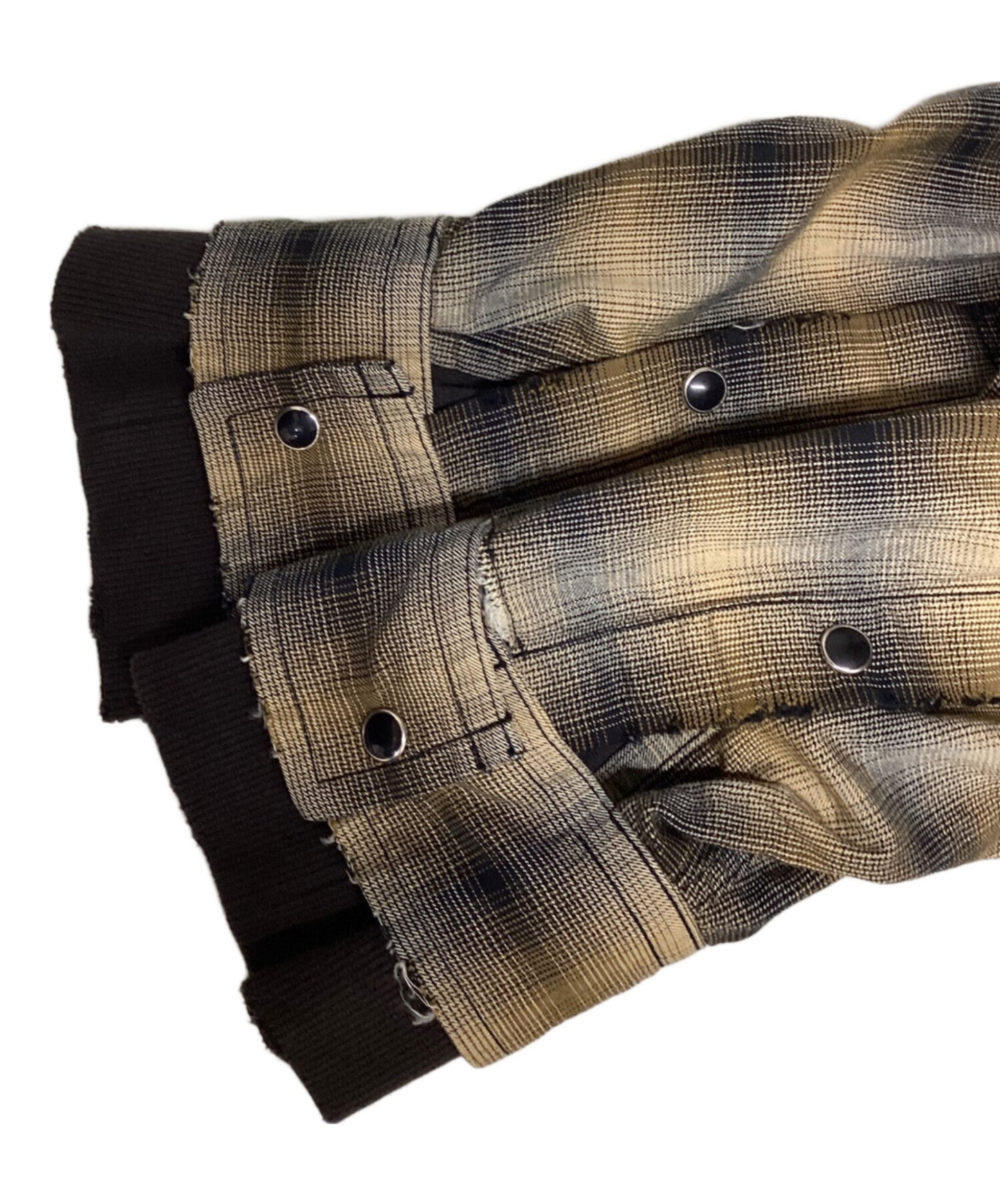 [Pre-owned] Maison MIHARA YASUHIRO 25SS Hoodie Combine Checkered Shirt J14SH183
