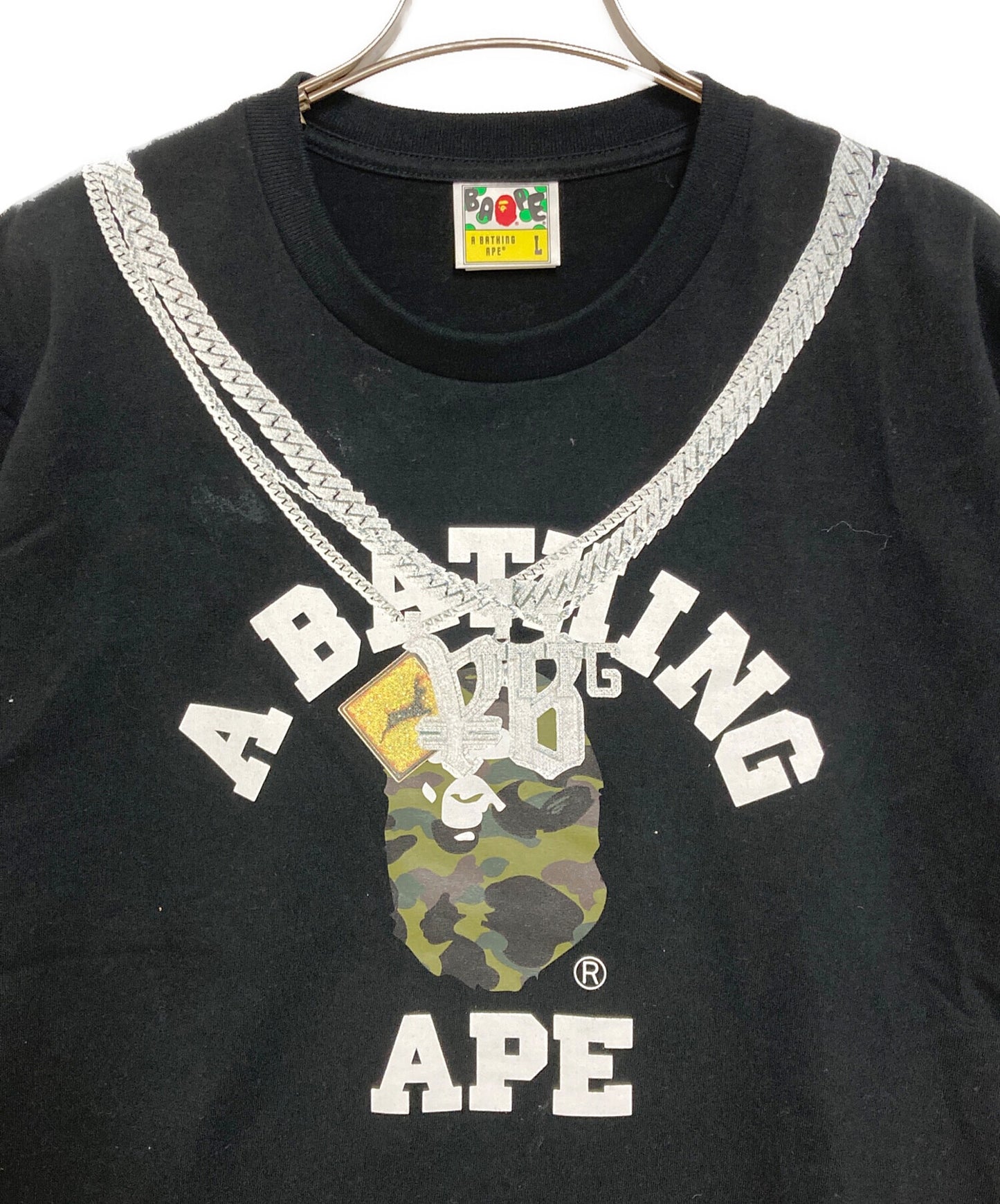 [Pre-owned] A BATHING APE Yellow Bucks THE HOPE TEE 001TEJ731928C