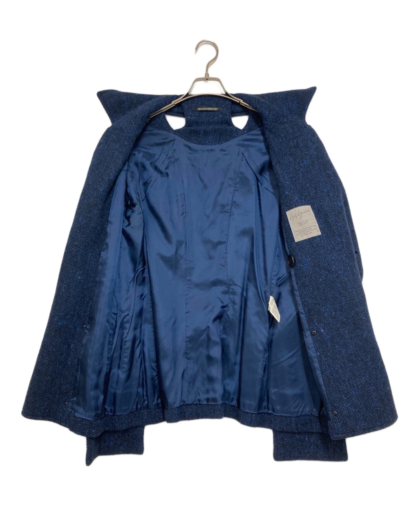[Pre-owned] YOHJI YAMAMOTO Cashmere blend back neck open double jacket FD-J15-129