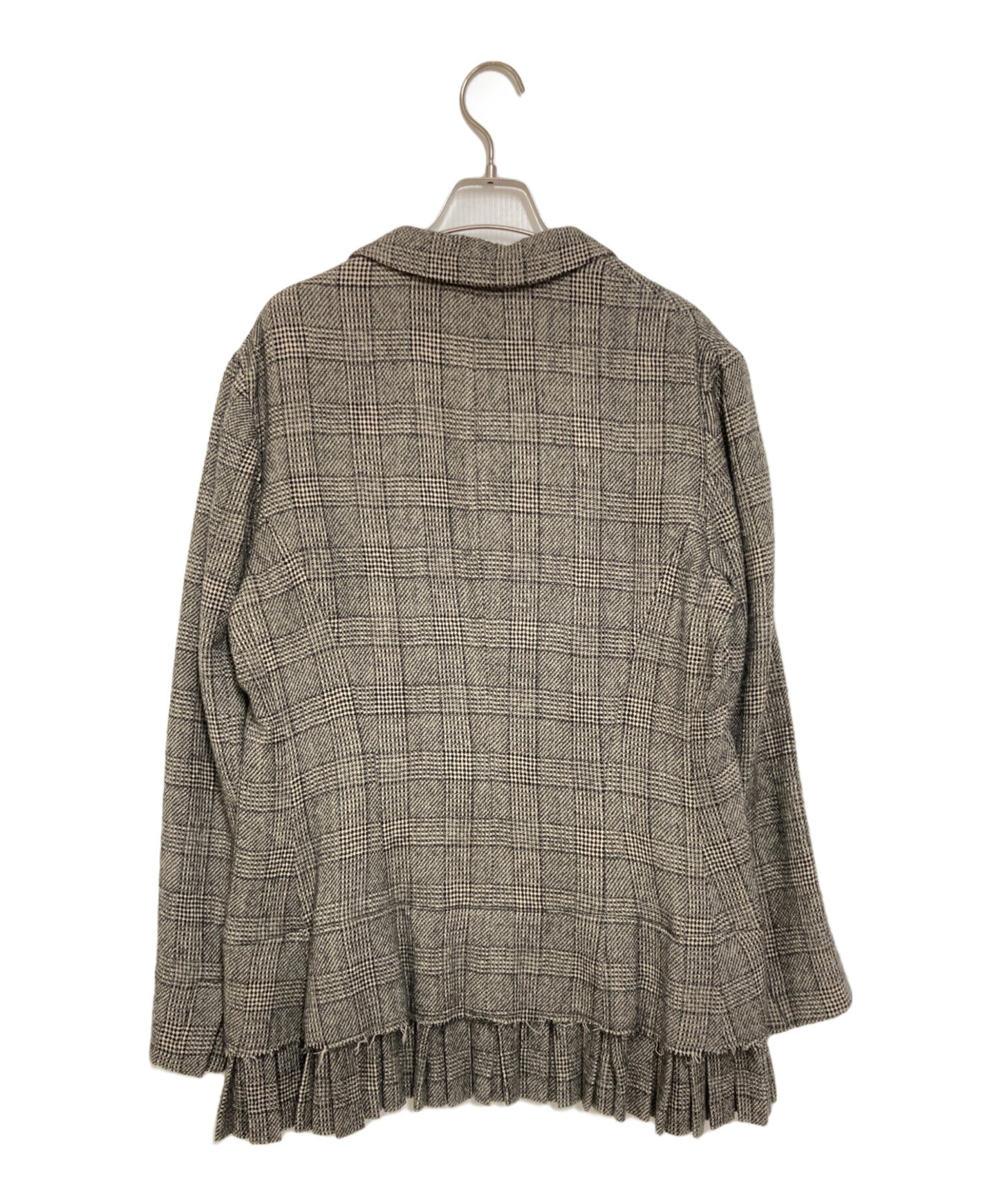[Pre-owned] yohji yamamoto+noir Checkered Pleated Hem Jacket Set-Up np-j04-108/np-p02-108