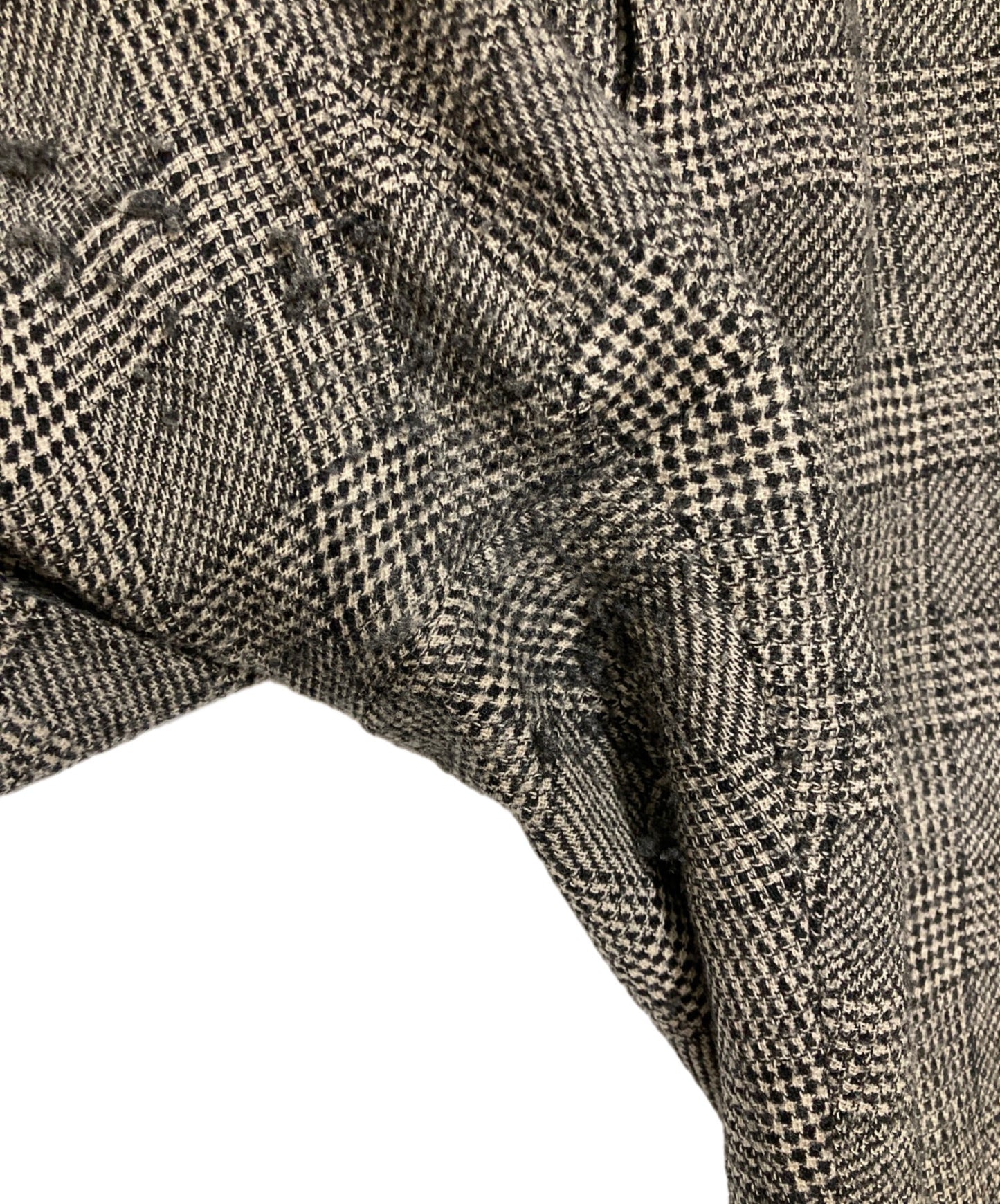 [Pre-owned] yohji yamamoto+noir Checkered Pleated Hem Jacket Set-Up np-j04-108/np-p02-108