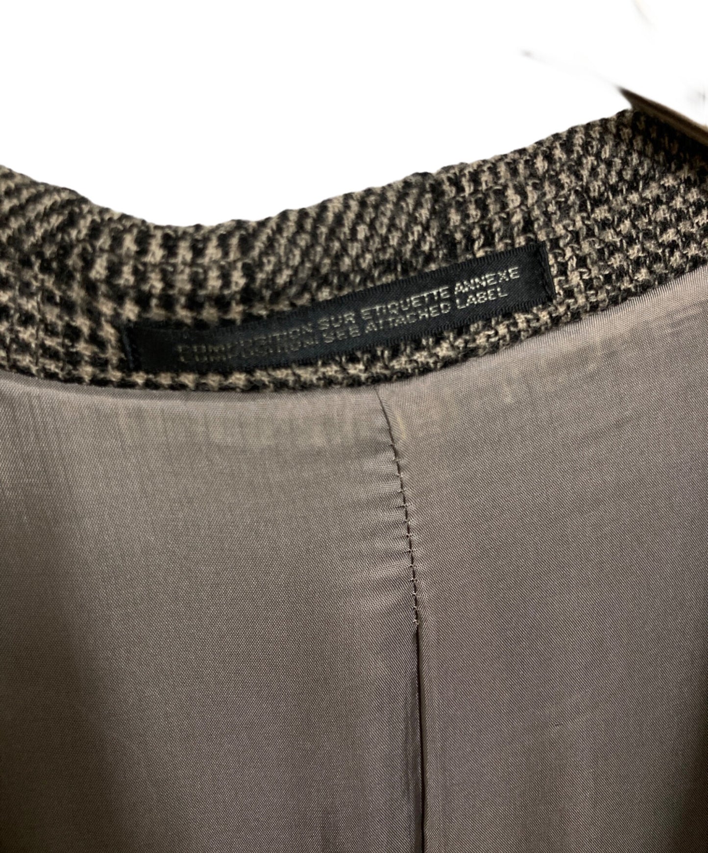 [Pre-owned] yohji yamamoto+noir Checkered Pleated Hem Jacket Set-Up np-j04-108/np-p02-108