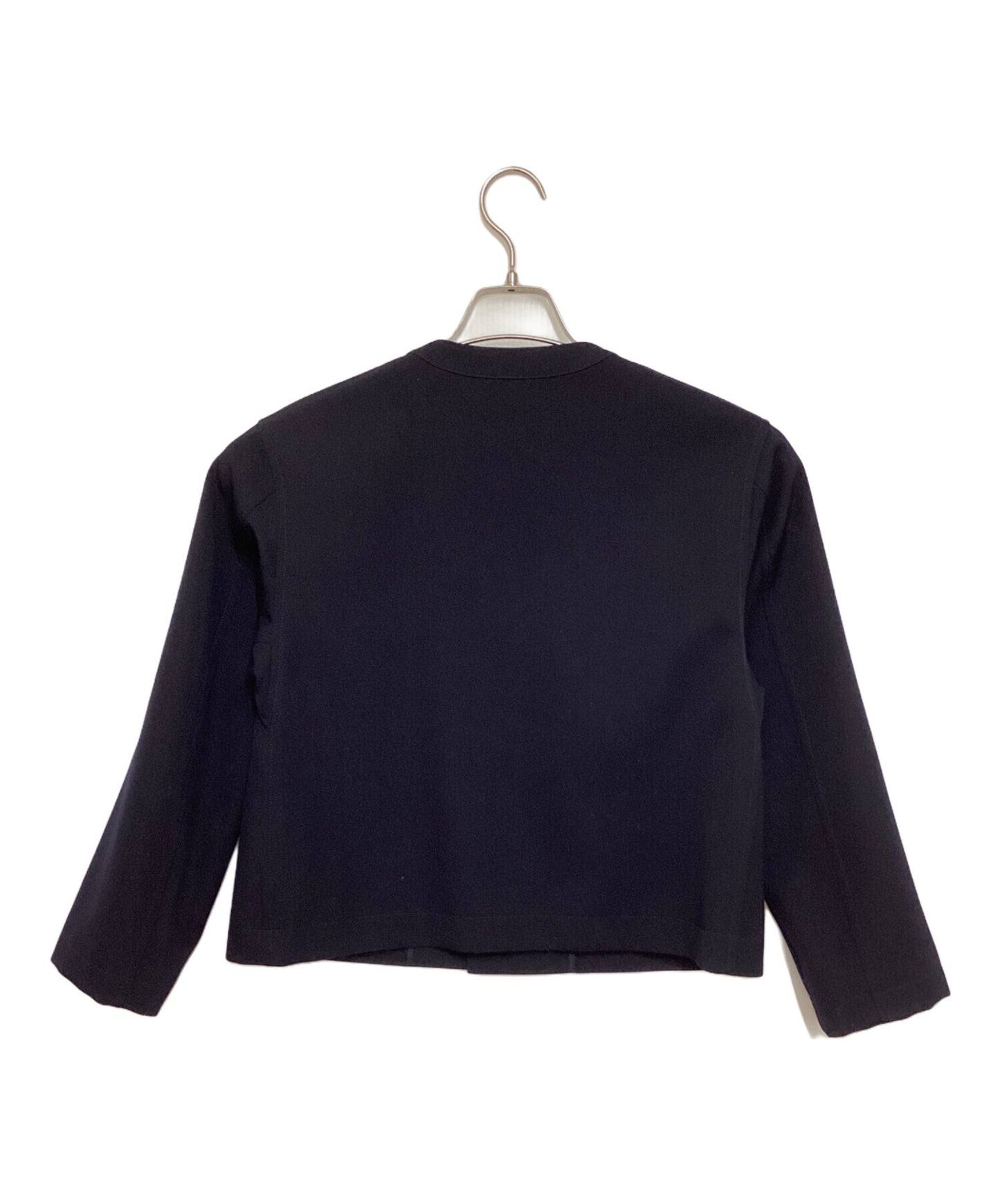 [Pre-owned] tricot COMME des GARCONS Dot Collarless Jacket with Big Button Back TZ-J006