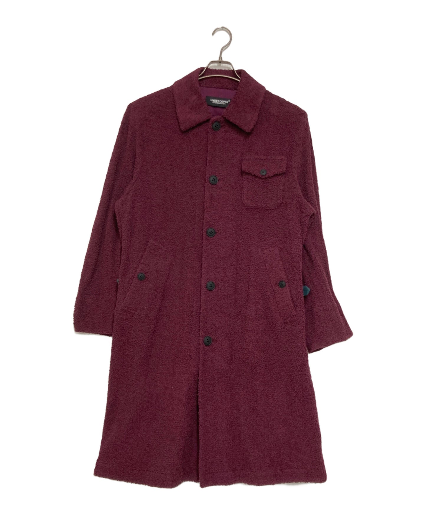 [Pre-owned] UNDERCOVER Cotton Pile Stencil Collar Coat UC1A4303