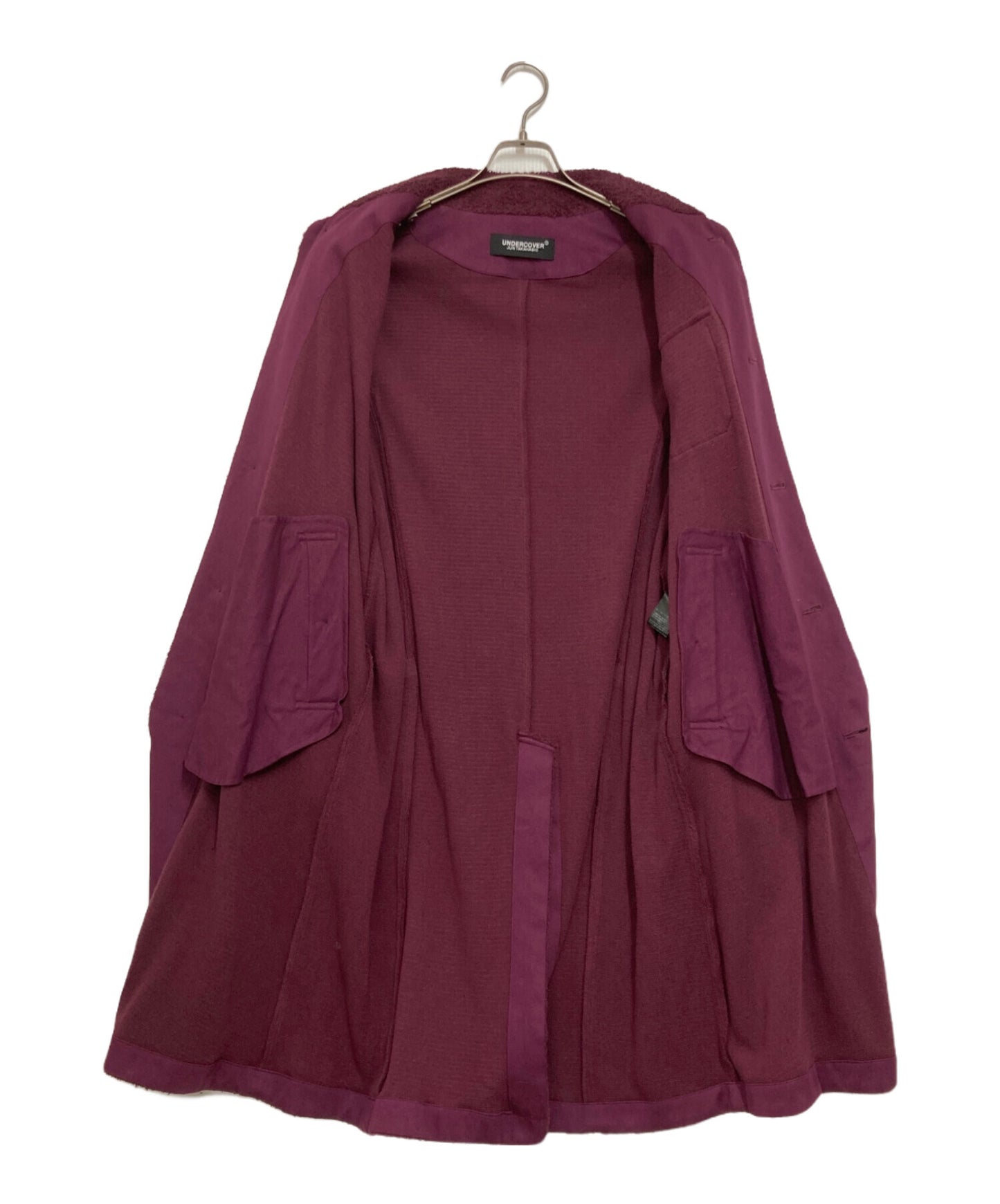 [Pre-owned] UNDERCOVER Cotton Pile Stencil Collar Coat UC1A4303