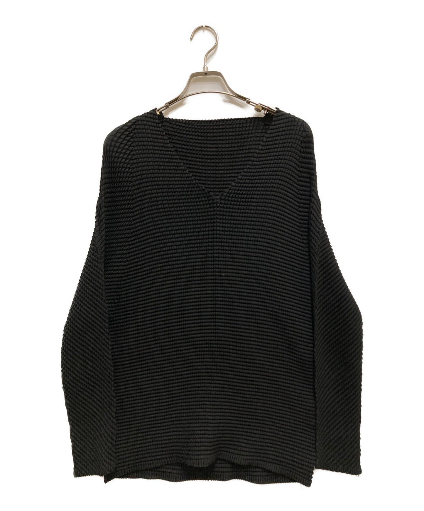 [Pre-owned] ISSEY MIYAKE Box pleats V-neck cut and sewn IM84FJ617