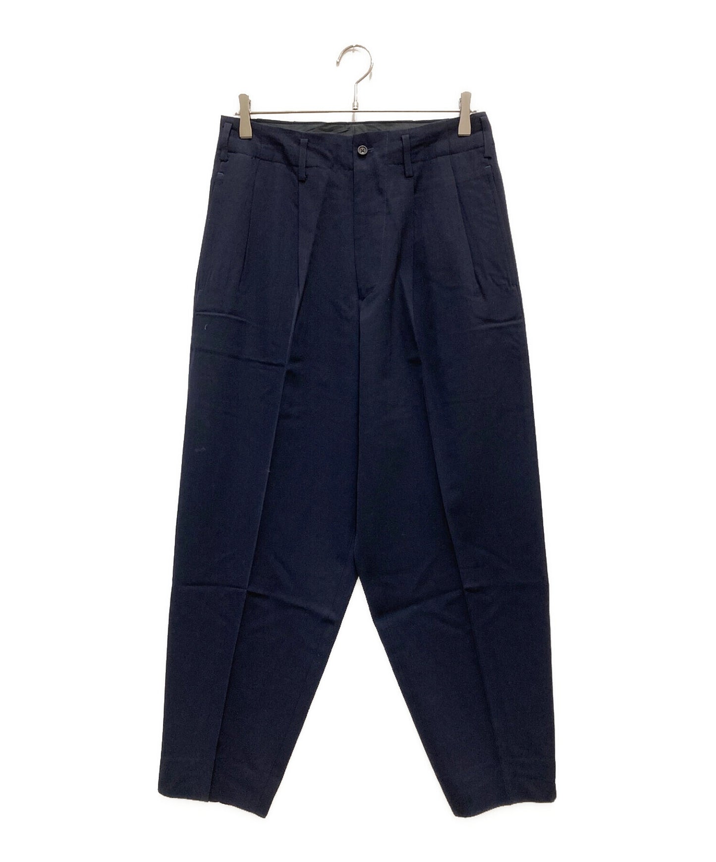 [Pre-owned] Yohji Yamamoto pour homme Wool gabardine 2-tuck slacks HO-P01-100