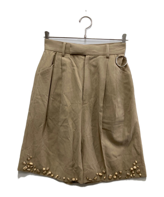 [Pre-owned] UNDERCOVER Studs Silk Blend Bijou Short Pant UC1C1507