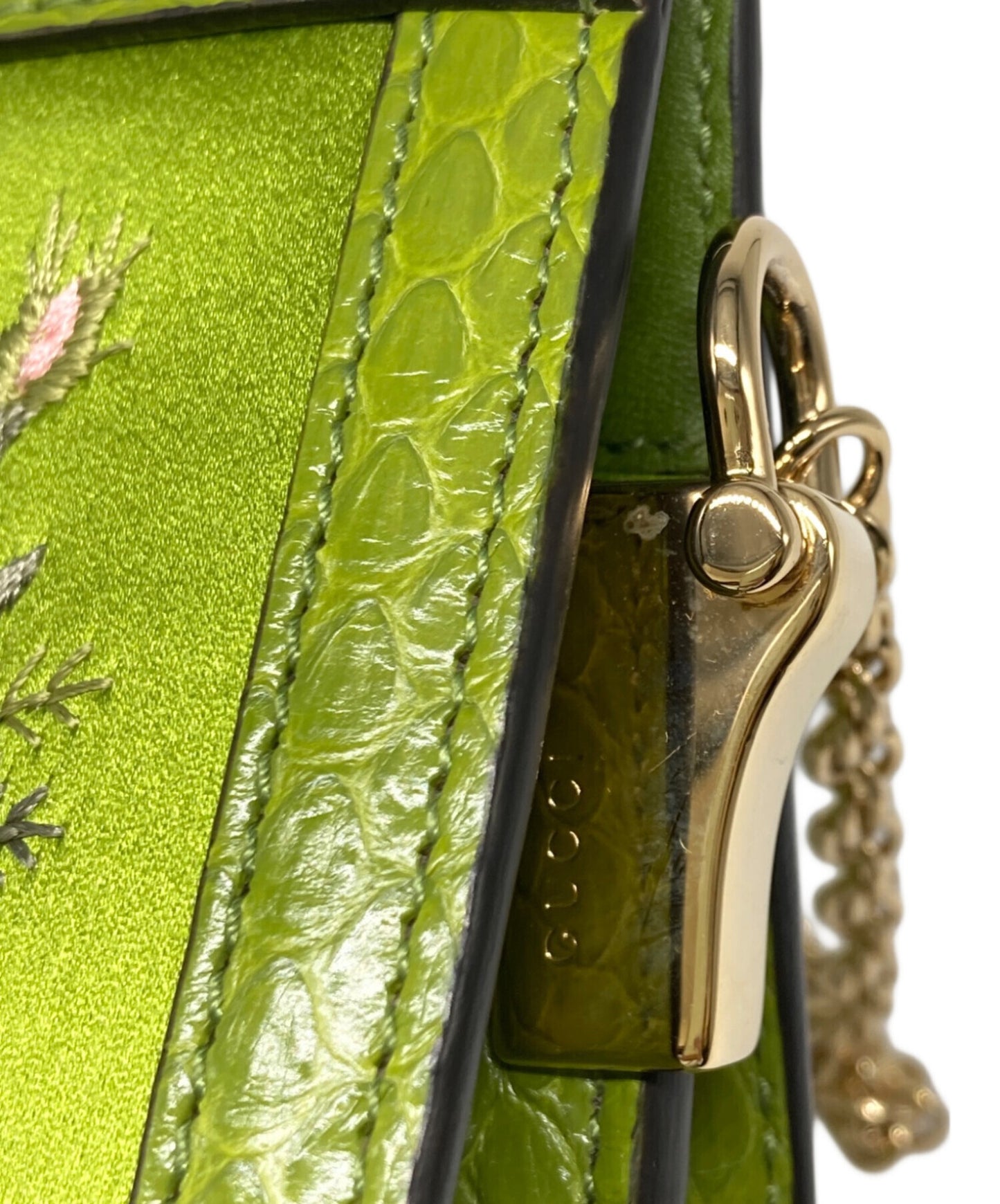 [Pre-owned] GUCCI Off-Dia Floral Chain Shoulder Bag 602676