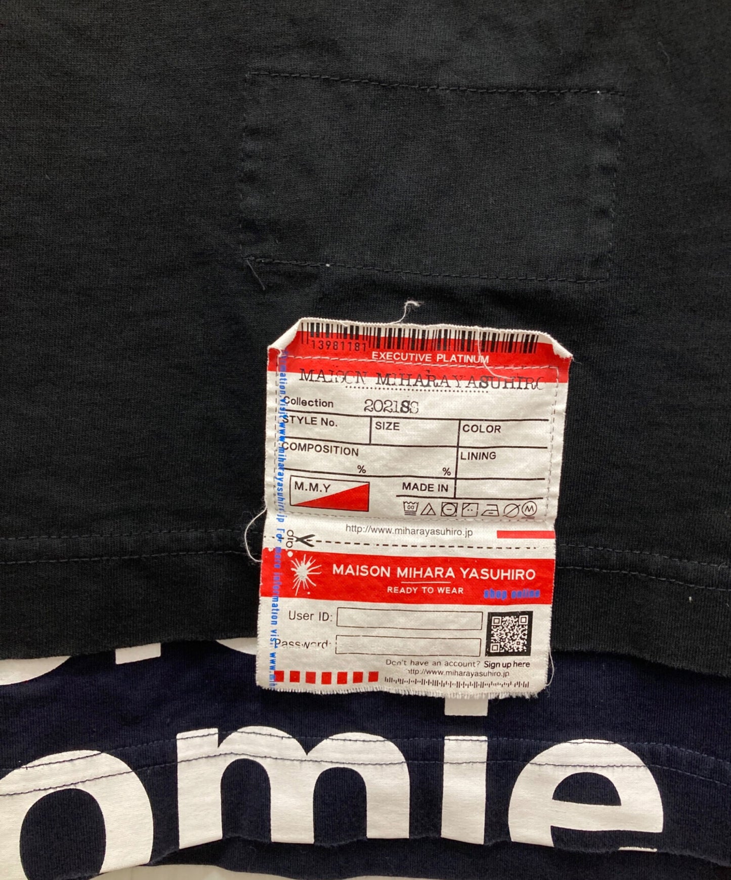 [Pre-owned] Maison MIHARA YASUHIRO layerd T-shirt A06TS661