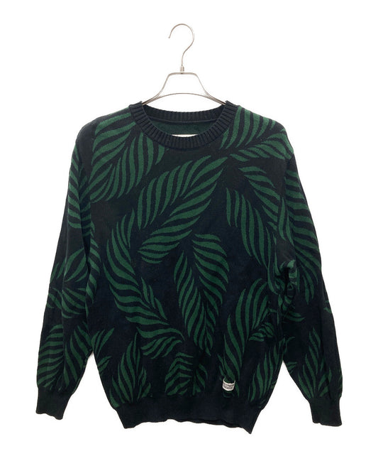 [Pre-owned] WACKO MARIA LEAF JACQUARD SWEATER