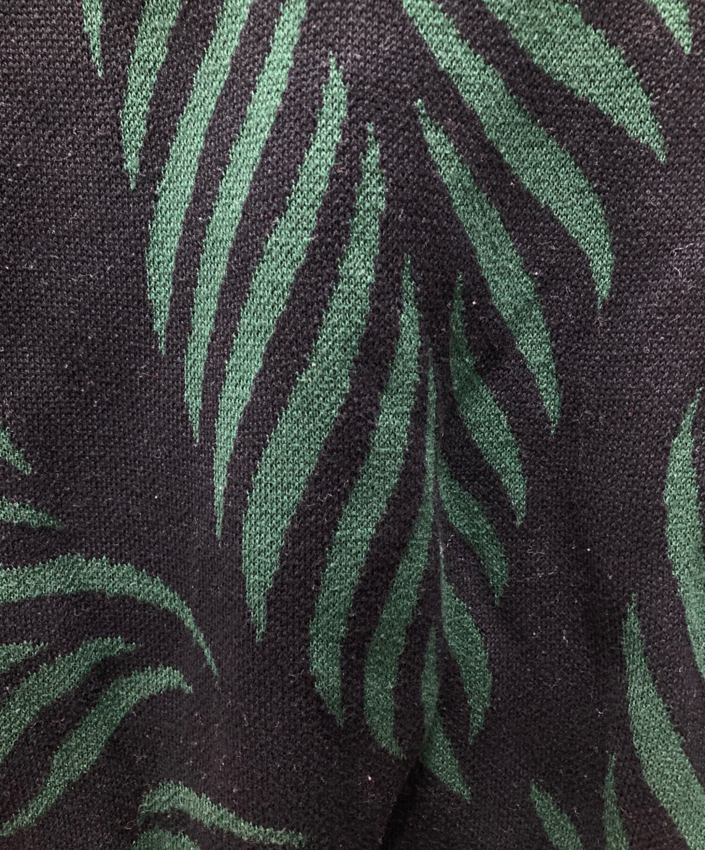 [Pre-owned] WACKO MARIA LEAF JACQUARD SWEATER