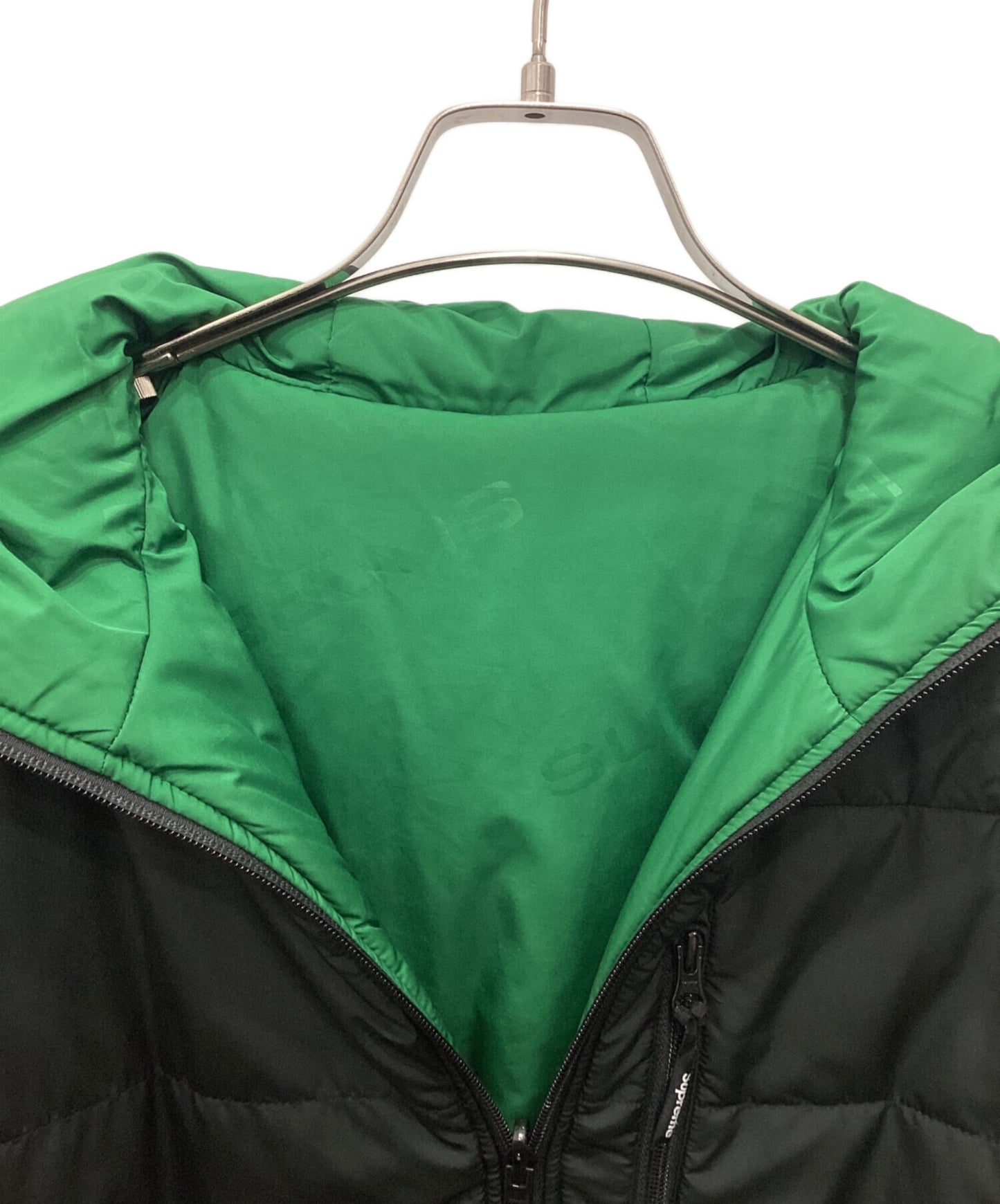 [Pre-owned] SUPREME reversible hooded puffy jacket
