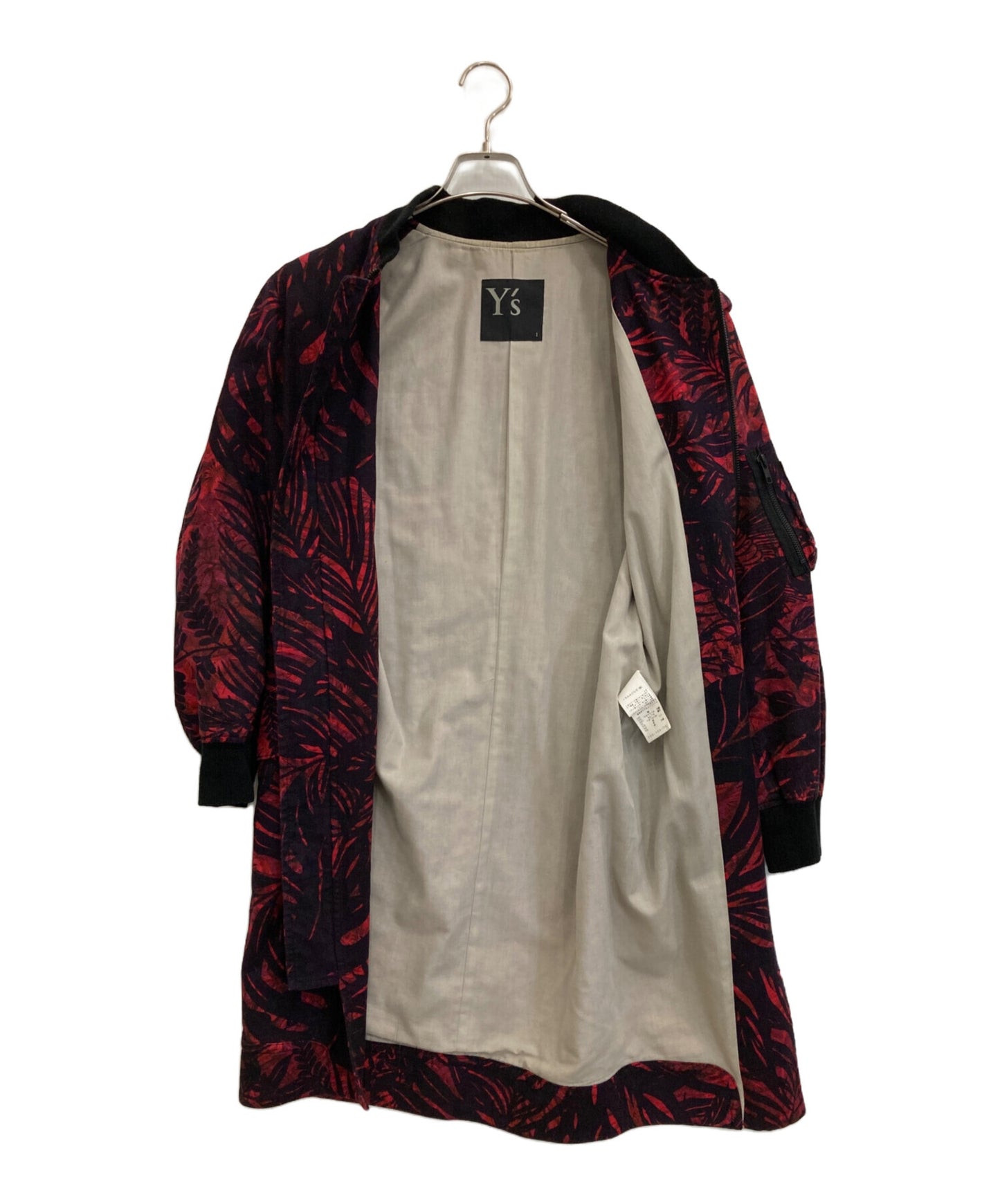 [Pre-owned] Y's Botanical print linen-blend coat YU-Y01-021
