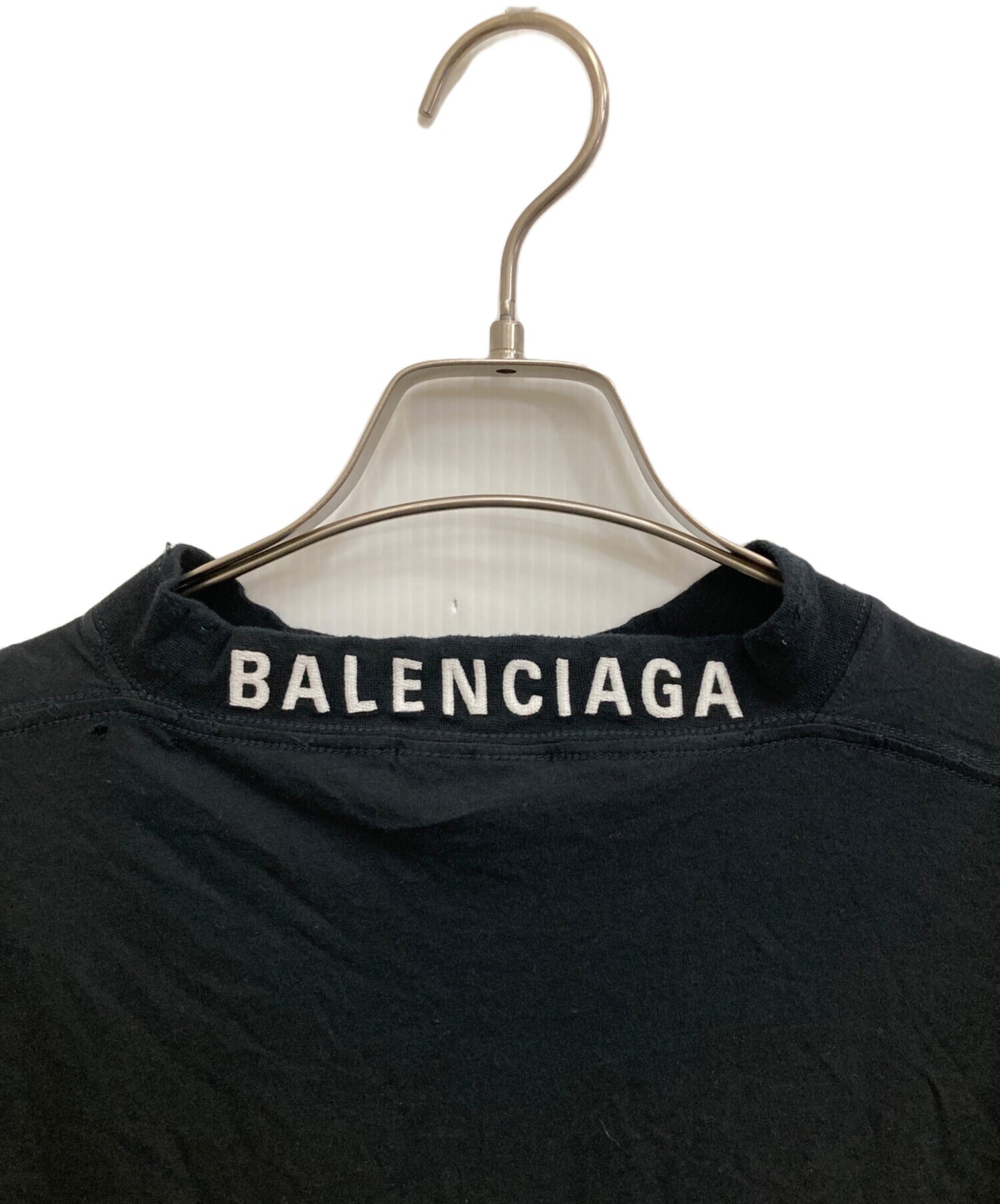 [Pre-owned] BALENCIAGA Damaged cut and sewn with embroidered logo at neck