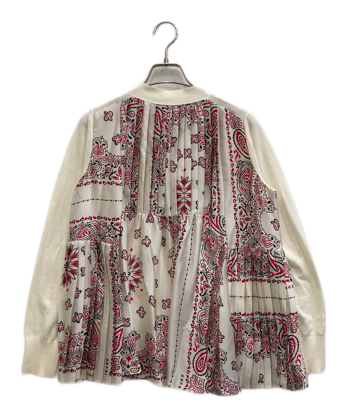 [Pre-owned] sacai Bandana-Print Cardigan 22-05933