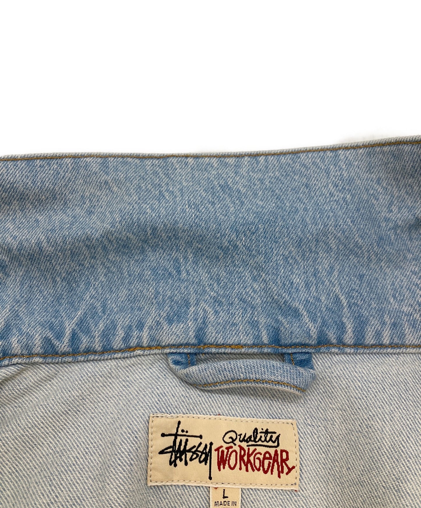 [Pre-owned] stussy 14.5oz Denim Trucker Jacket 115781