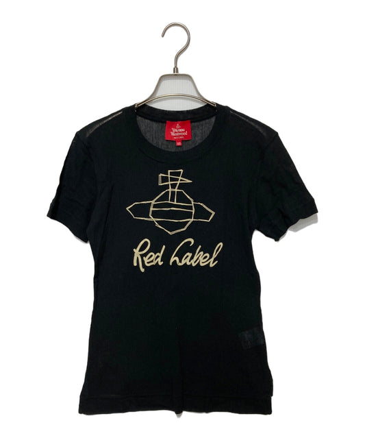 [Pre-owned] Vivienne Westwood RED LABEL Orb Logo Print Knit T-Shirt 17-12-342008