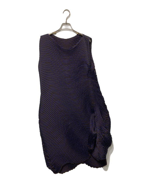 [Pre-owned] ISSEY MIYAKE 3D Steam Stretch Pleated Sleeveless Dress IM62FH563