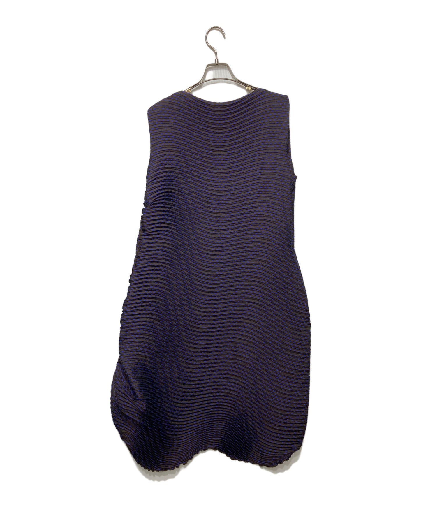 [Pre-owned] ISSEY MIYAKE 3D Steam Stretch Pleated Sleeveless Dress IM62FH563