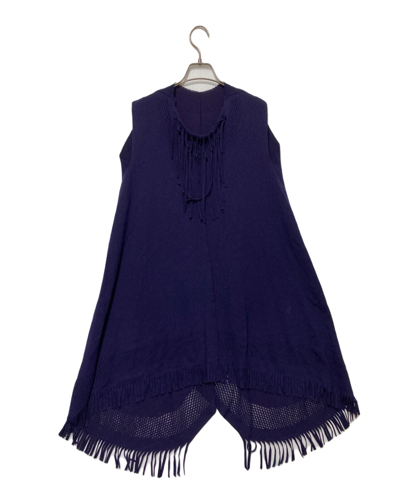 [Pre-owned] ISSEY MIYAKE Fringe Design Sleeveless Knit Dress IM13KH654