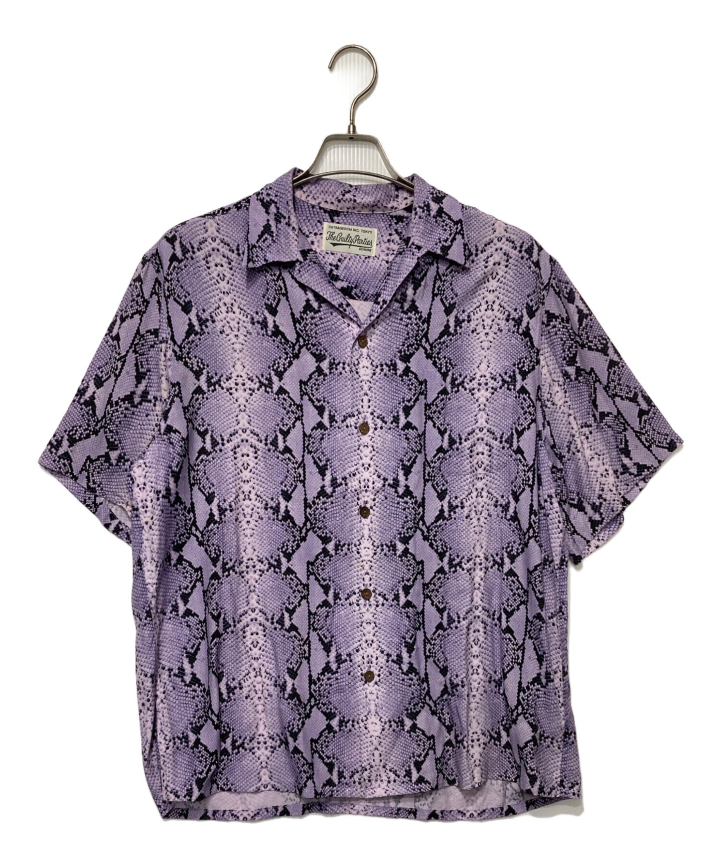 [Pre-owned] WACKO MARIA Python Pattern Open Collar Shirt
