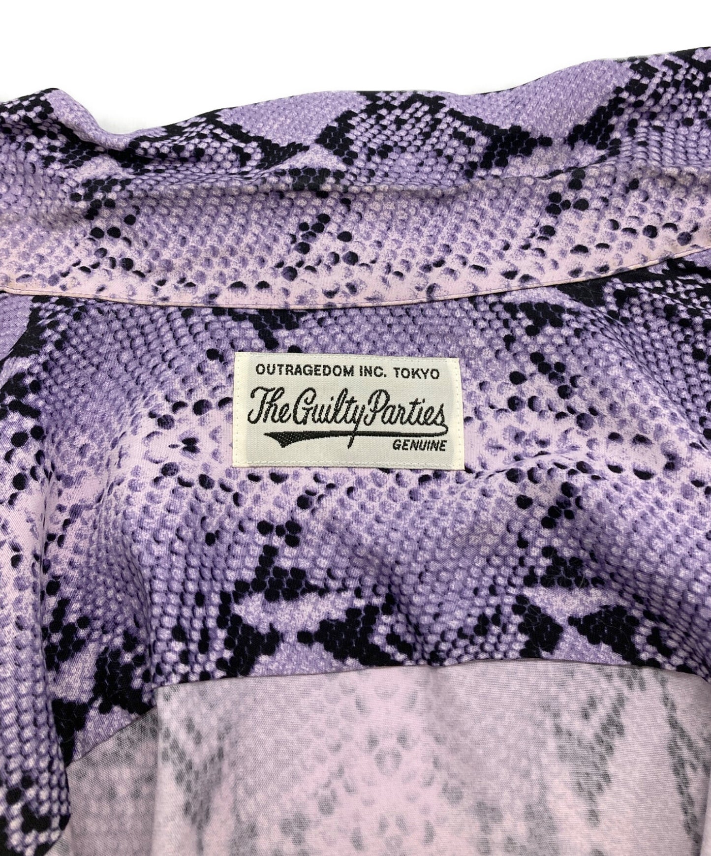 [Pre-owned] WACKO MARIA Python Pattern Open Collar Shirt